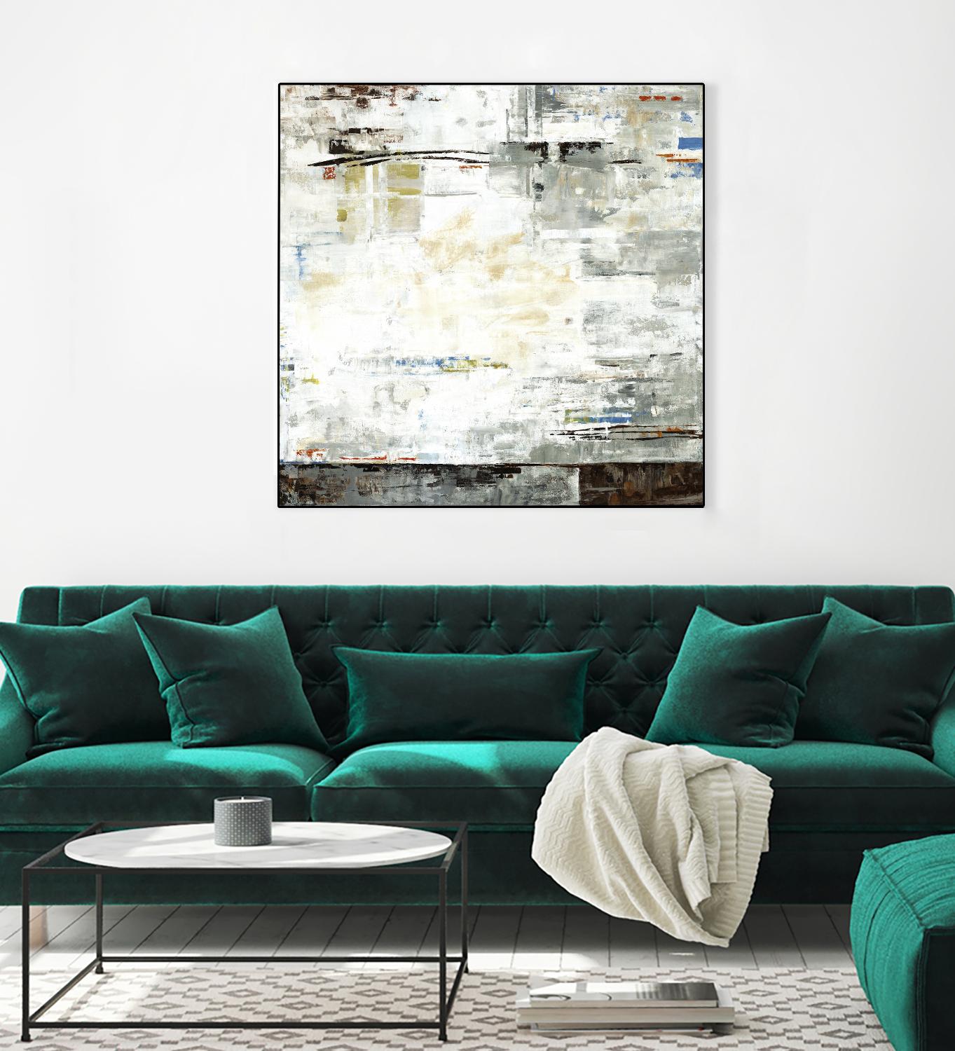 Grey Zone I by Valeria Mravyan on GIANT ART - white abstract