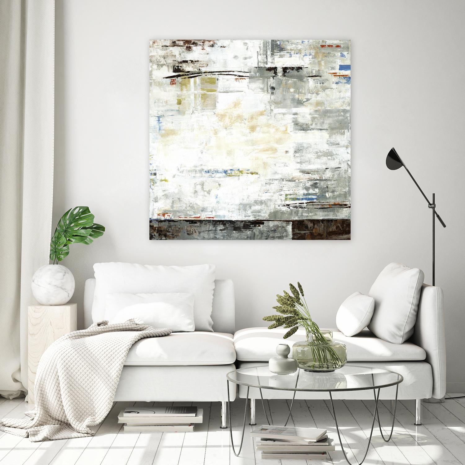 Grey Zone I by Valeria Mravyan on GIANT ART - white abstract