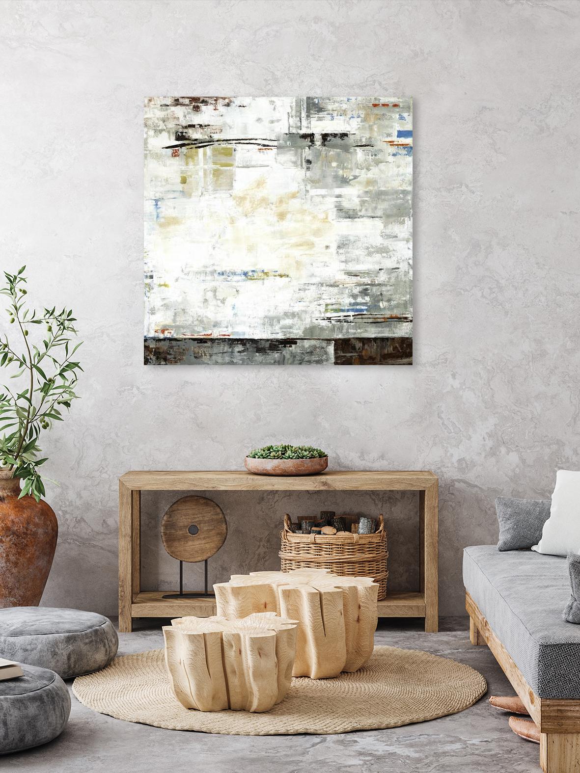 Grey Zone I by Valeria Mravyan on GIANT ART - white abstract