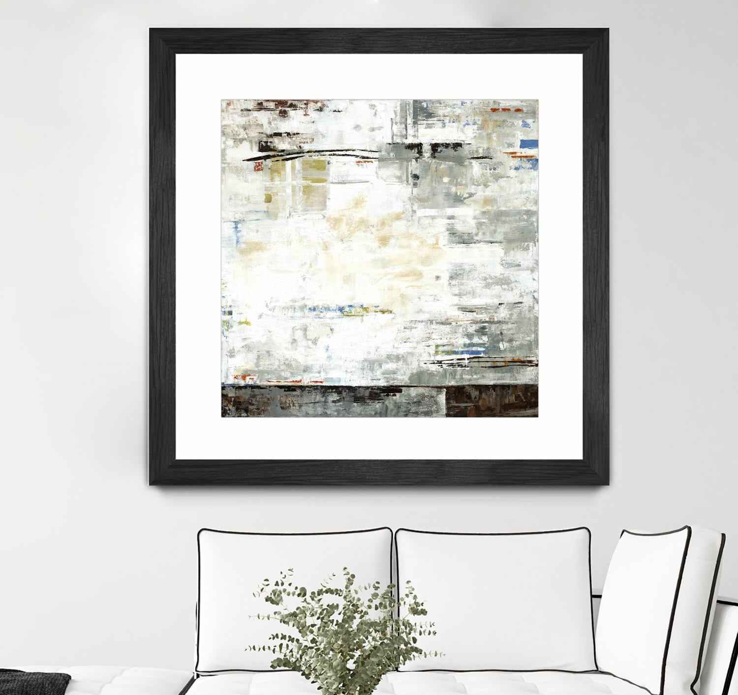 Grey Zone I by Valeria Mravyan on GIANT ART - white abstract
