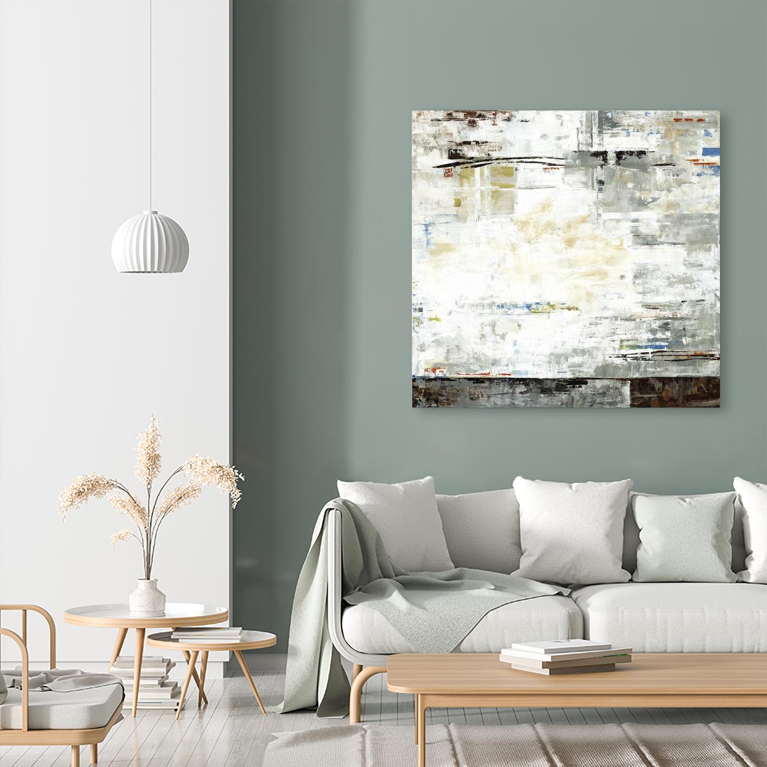 Grey Zone I by Valeria Mravyan on GIANT ART - white abstract