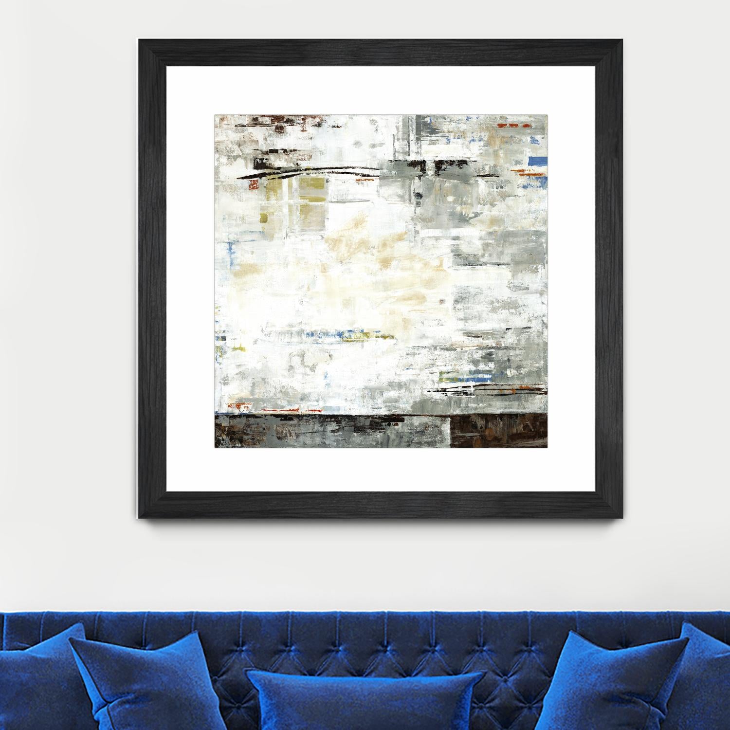 Grey Zone I by Valeria Mravyan on GIANT ART - white abstract