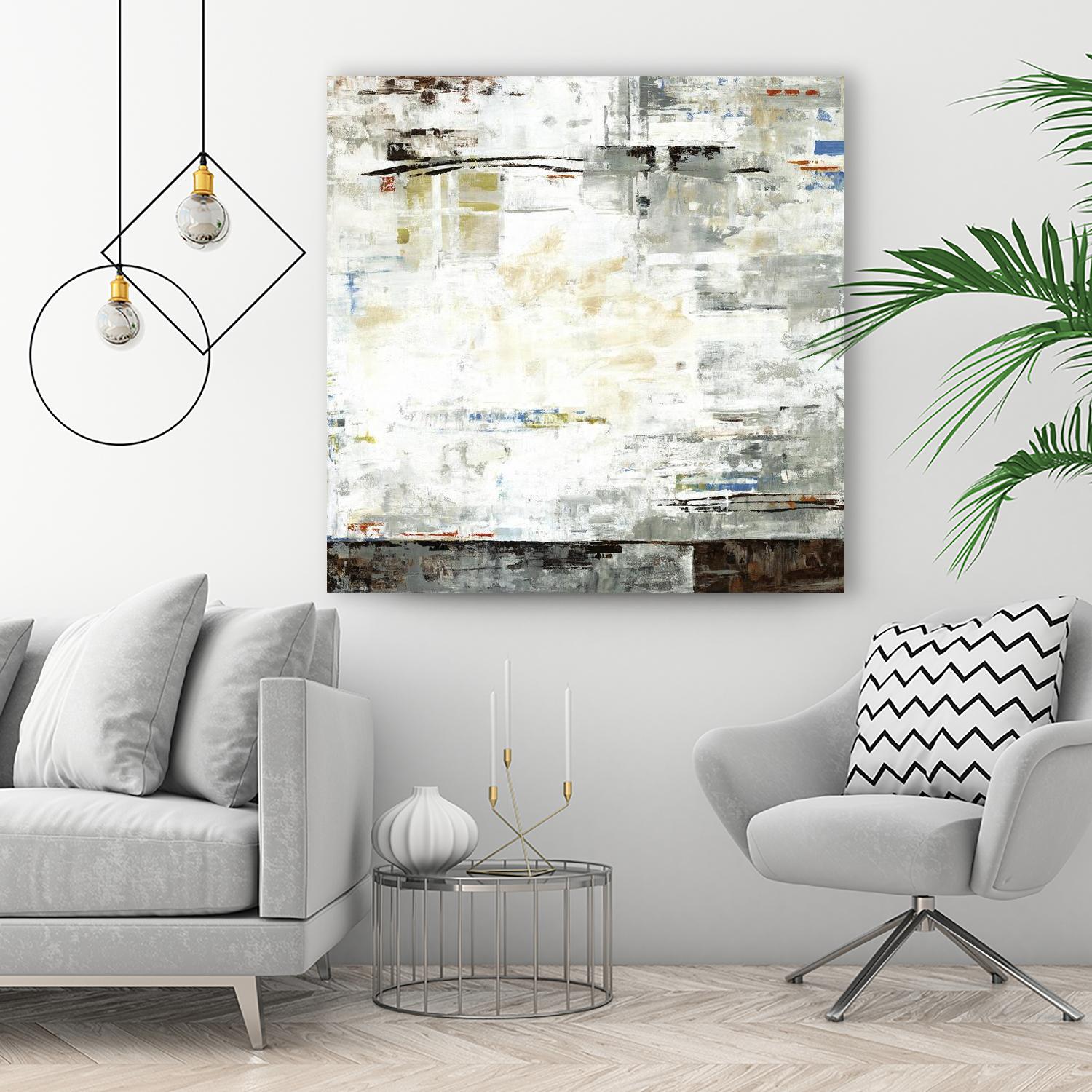 Grey Zone I by Valeria Mravyan on GIANT ART - white abstract