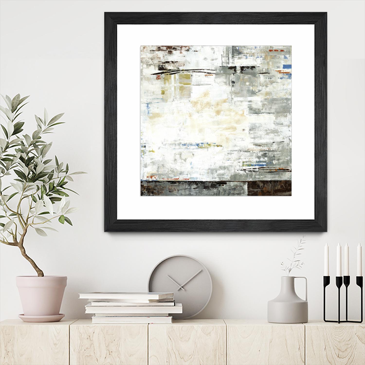 Grey Zone I by Valeria Mravyan on GIANT ART - white abstract