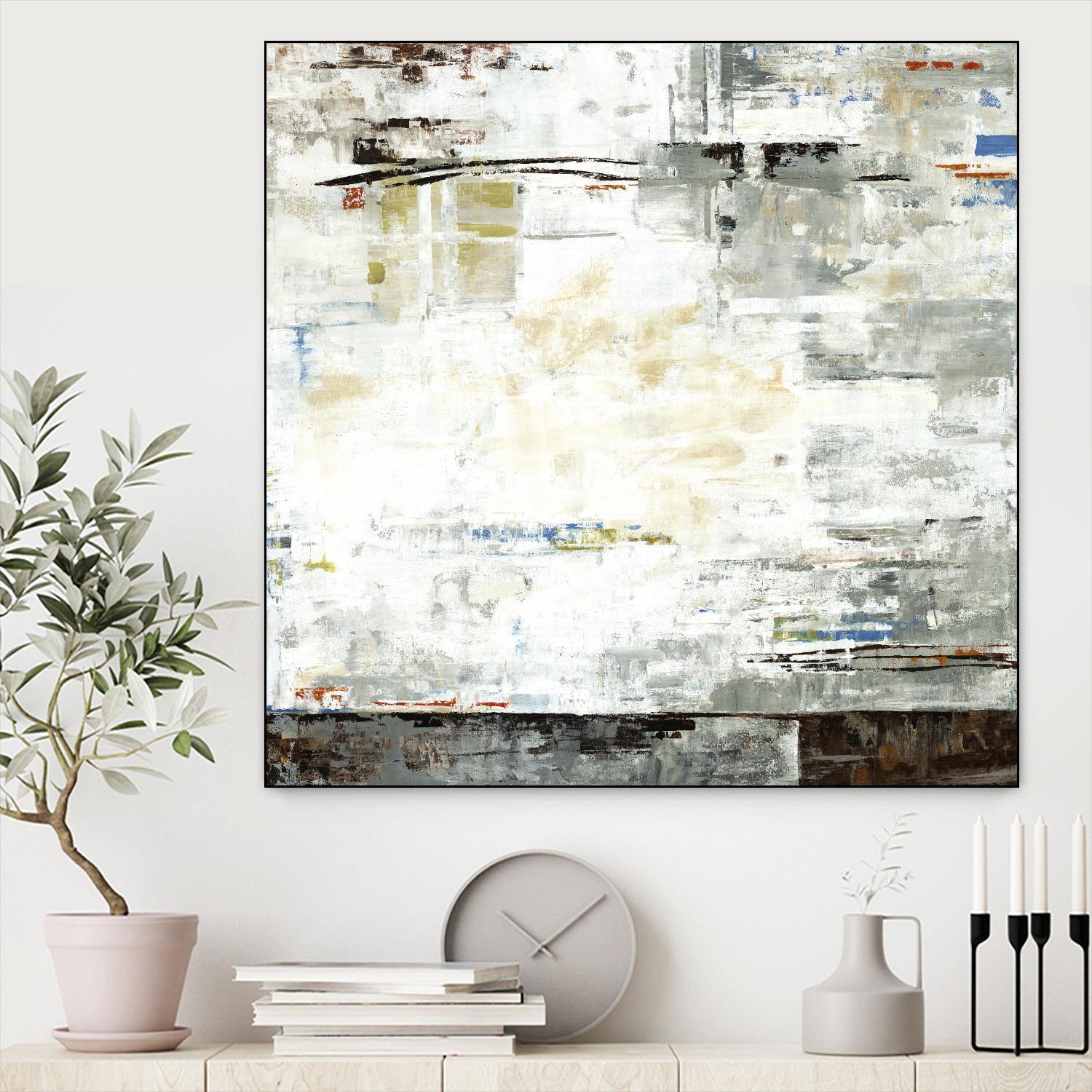 Grey Zone I by Valeria Mravyan on GIANT ART - white abstract