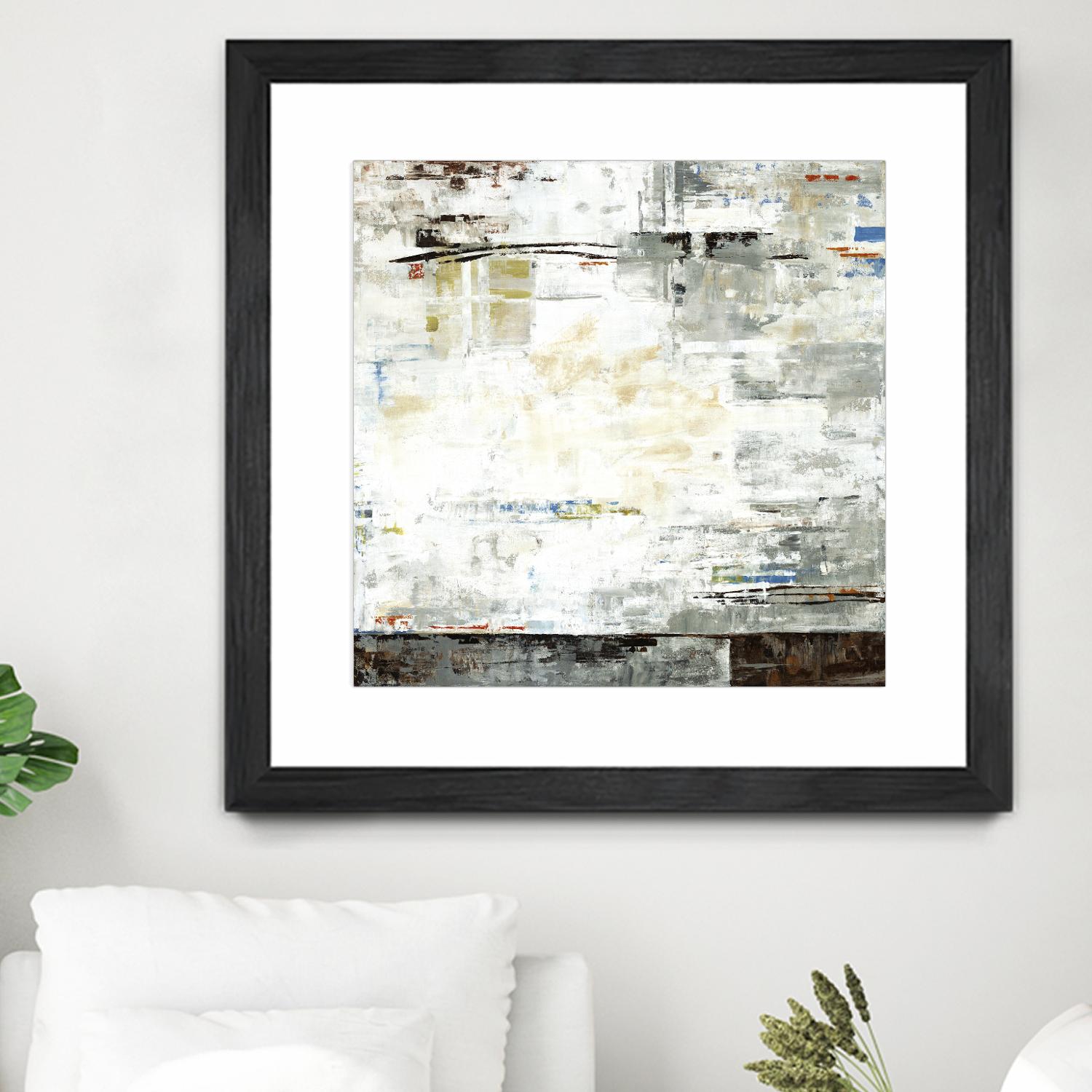 Grey Zone I by Valeria Mravyan on GIANT ART - white abstract