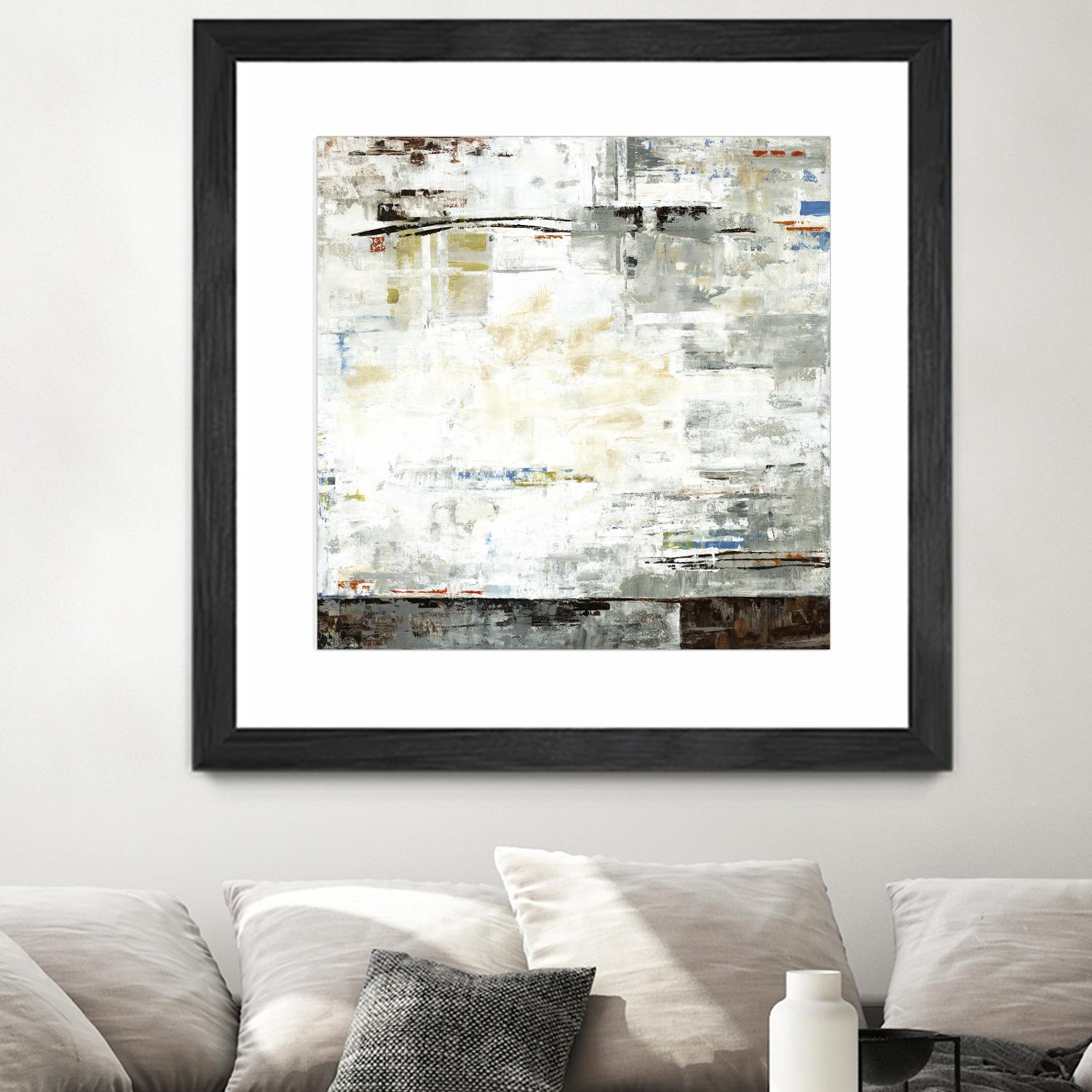 Grey Zone I by Valeria Mravyan on GIANT ART - white abstract