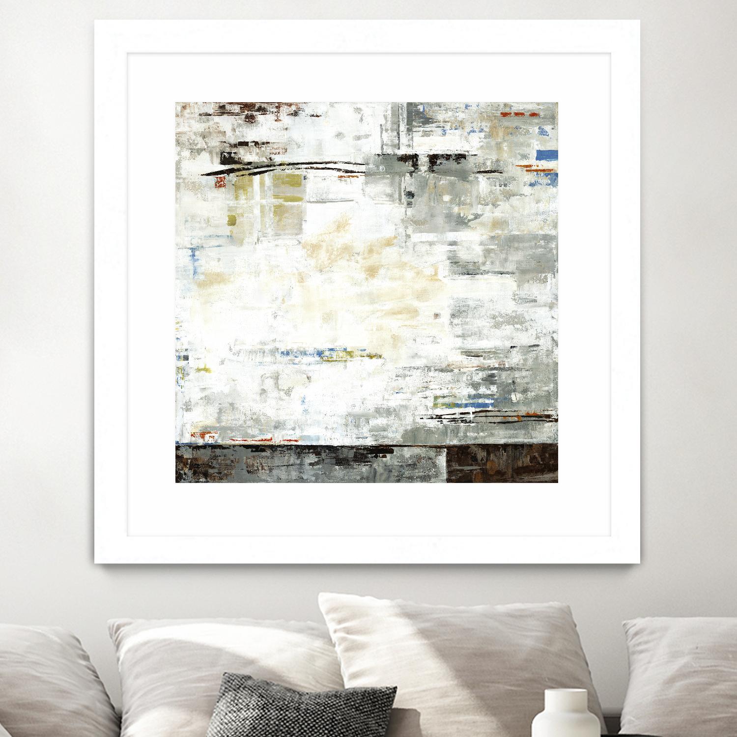 Grey Zone I by Valeria Mravyan on GIANT ART - white abstract