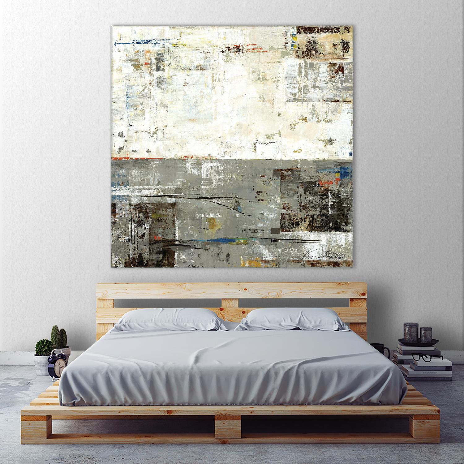 Grey Zone II by Valeria Mravyan on GIANT ART - beige abstract