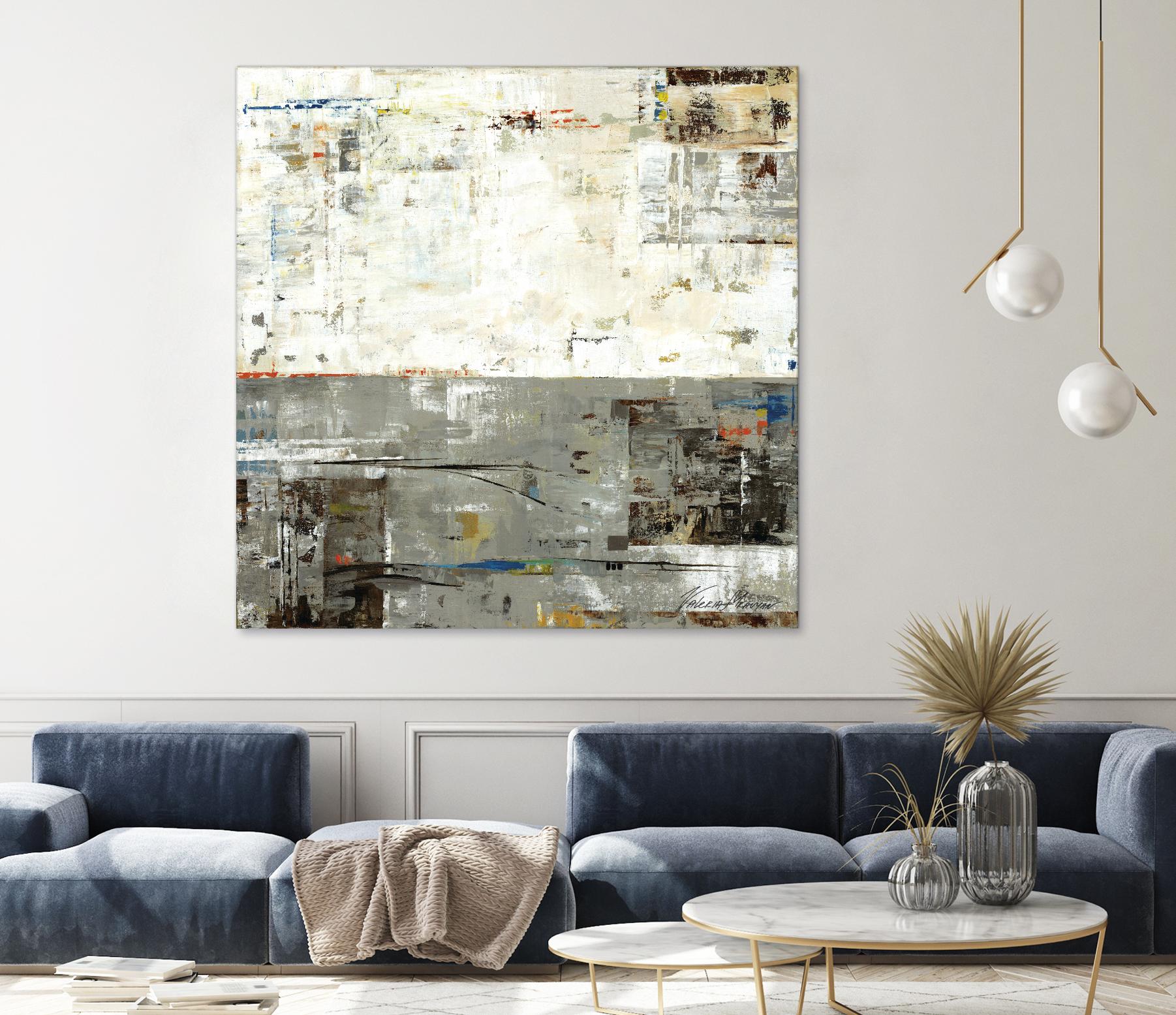 Grey Zone II by Valeria Mravyan on GIANT ART - beige abstract
