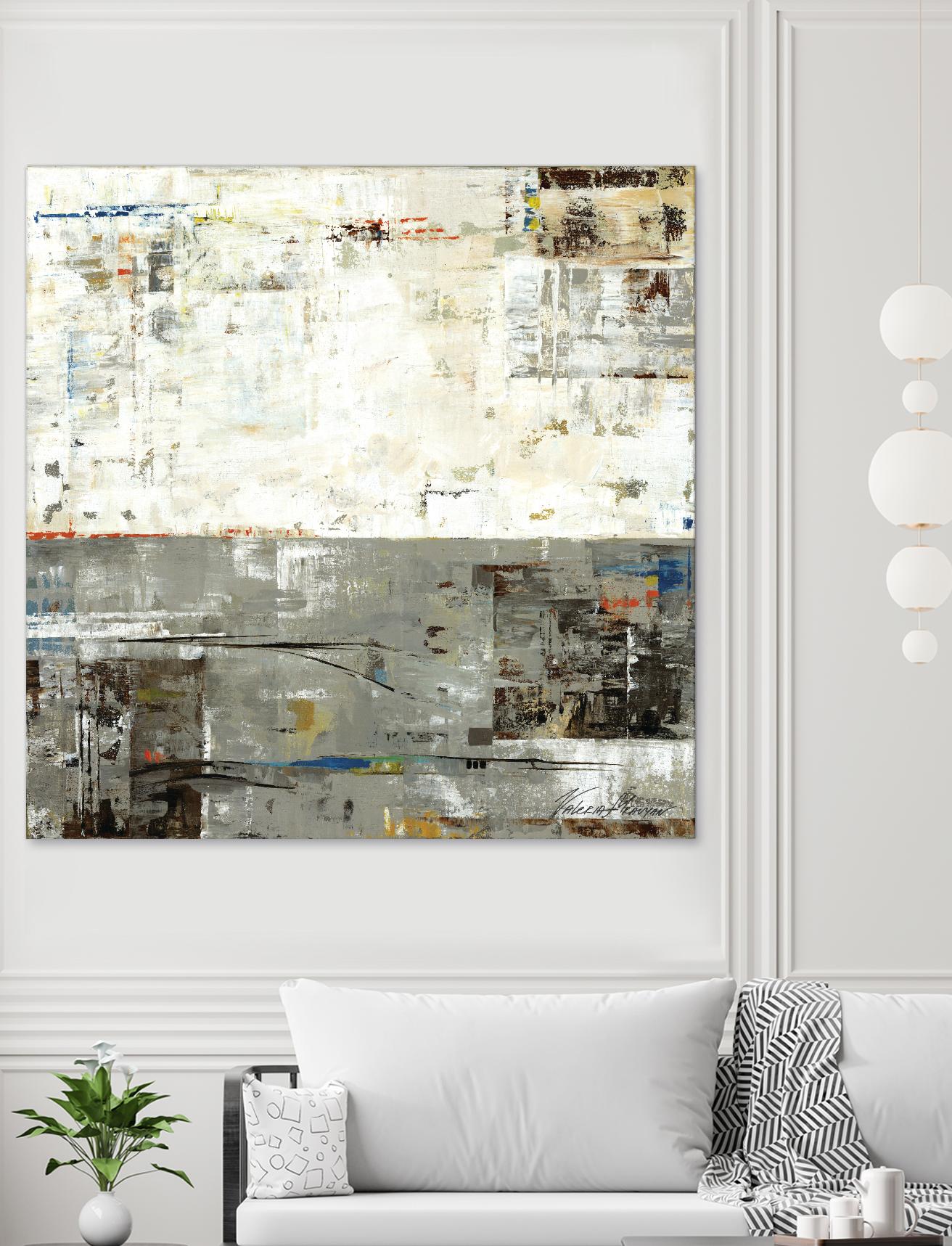 Grey Zone II by Valeria Mravyan on GIANT ART - beige abstract