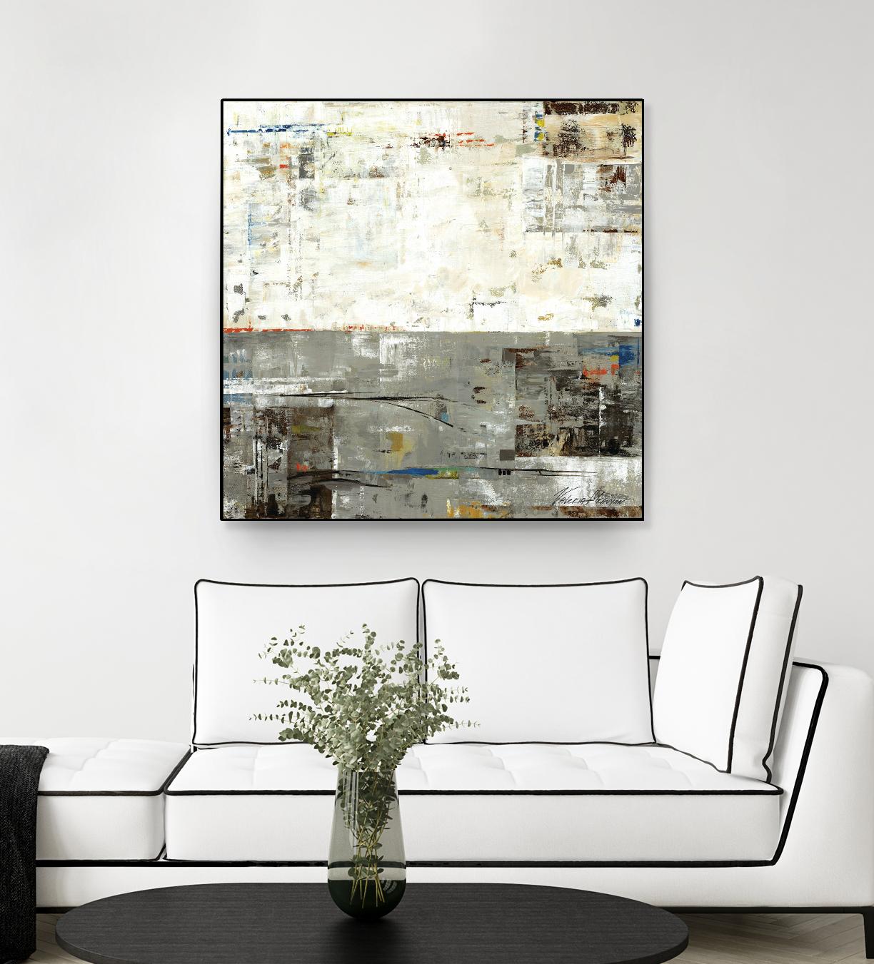 Grey Zone II by Valeria Mravyan on GIANT ART - beige abstract