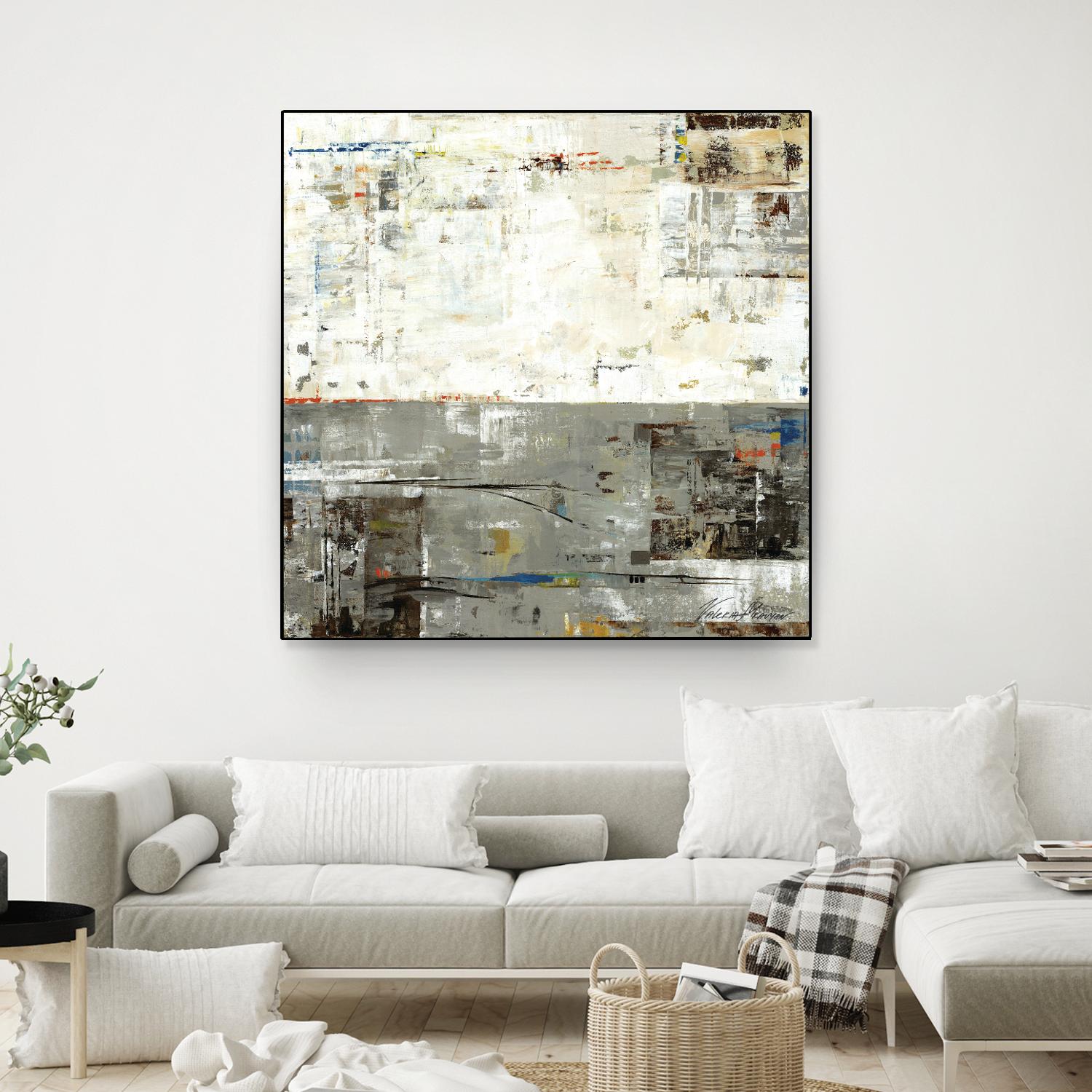 Grey Zone II by Valeria Mravyan on GIANT ART - beige abstract