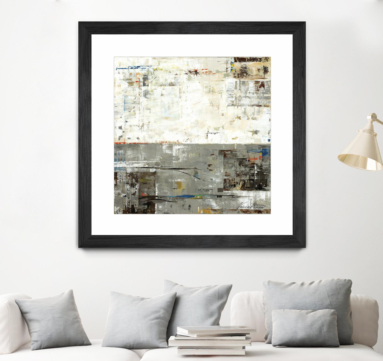 Grey Zone II by Valeria Mravyan on GIANT ART - beige abstract