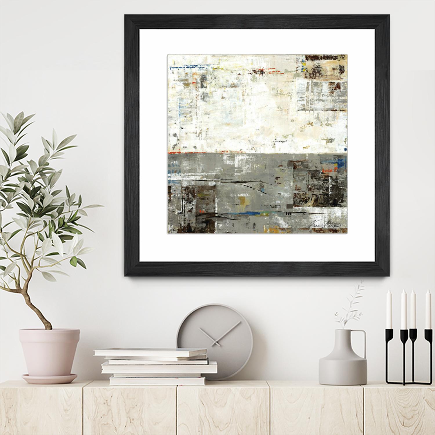 Grey Zone II by Valeria Mravyan on GIANT ART - beige abstract