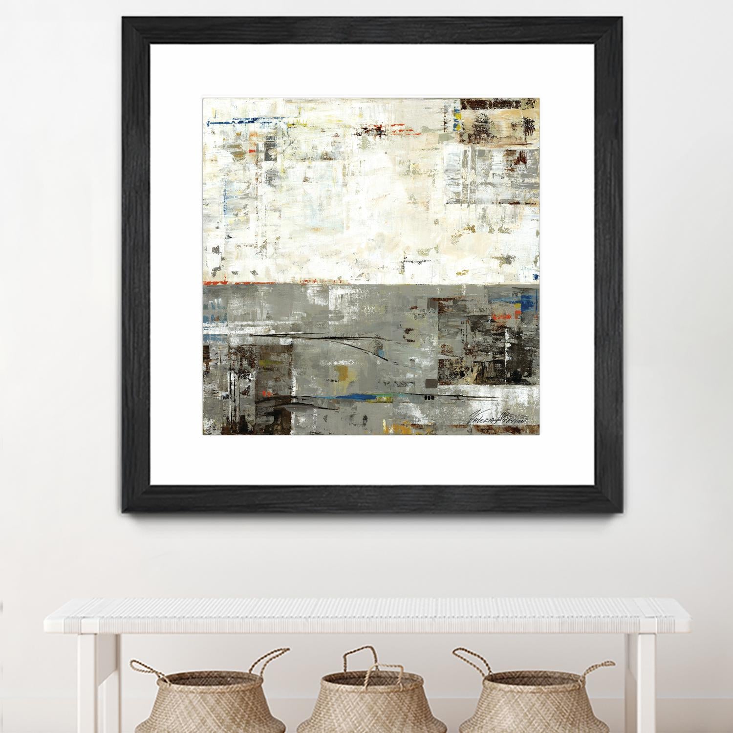 Grey Zone II by Valeria Mravyan on GIANT ART - beige abstract