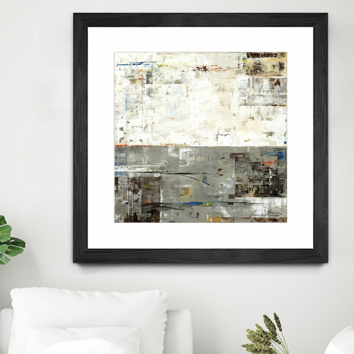 Grey Zone II by Valeria Mravyan on GIANT ART - beige abstract