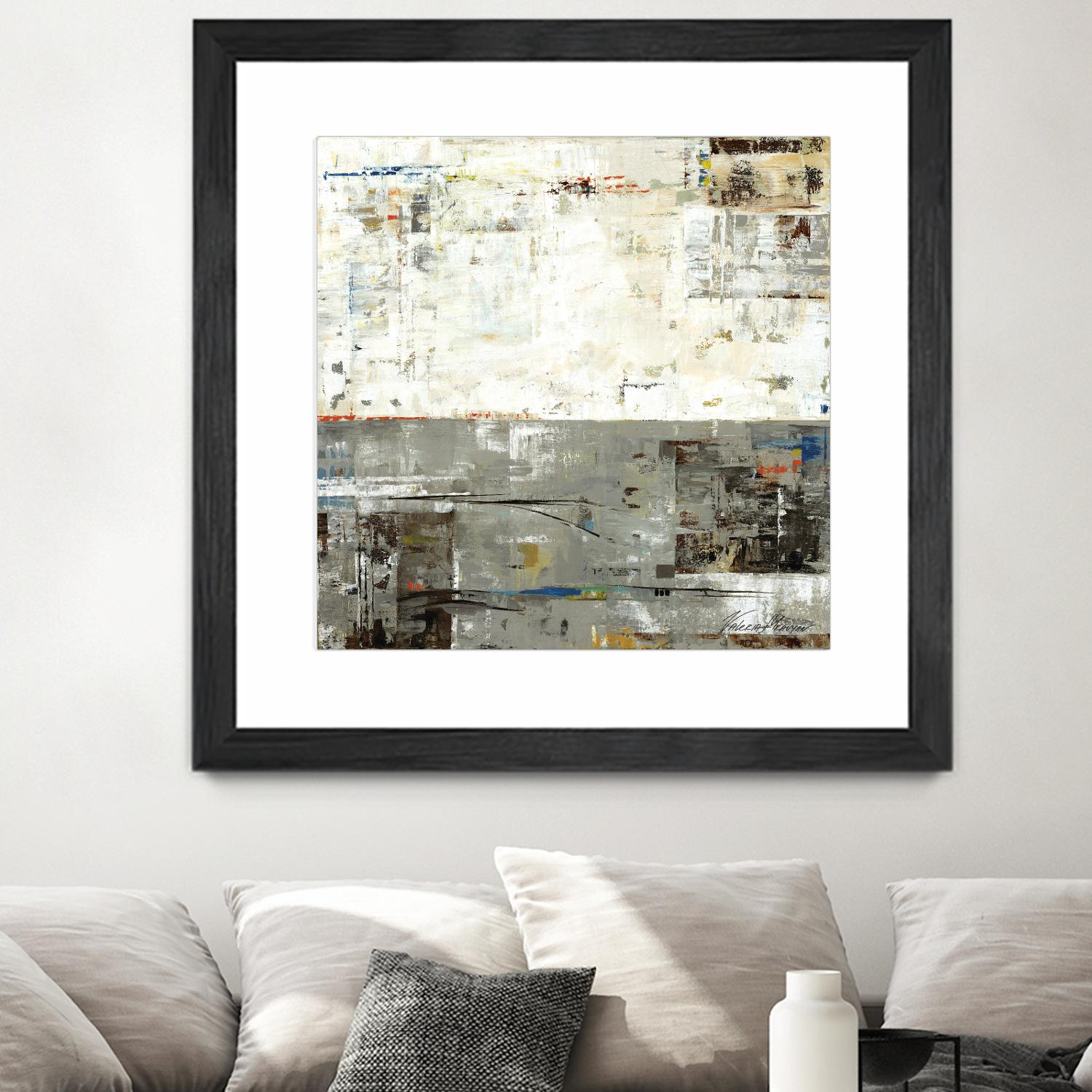 Grey Zone II by Valeria Mravyan on GIANT ART - beige abstract