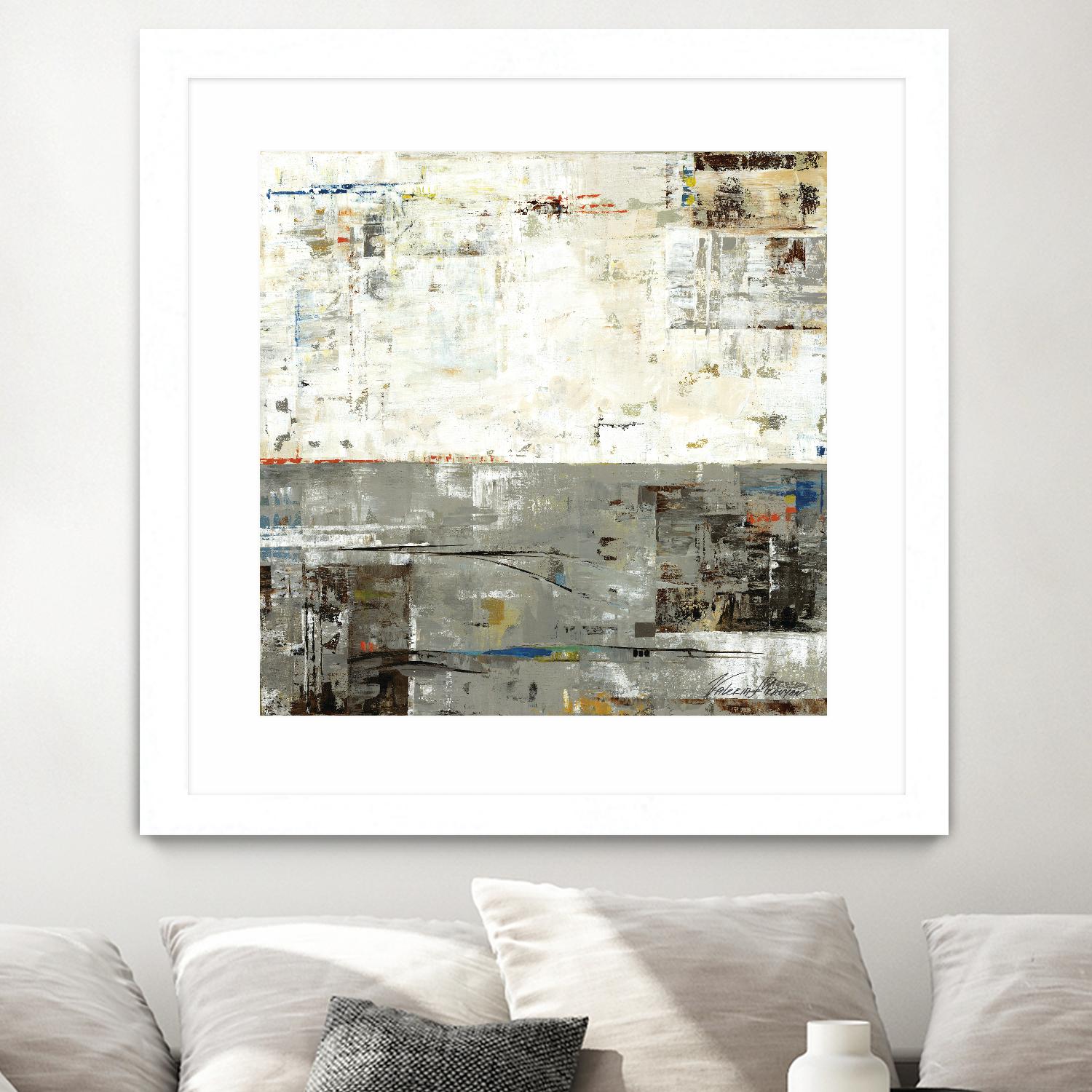 Grey Zone II by Valeria Mravyan on GIANT ART - beige abstract