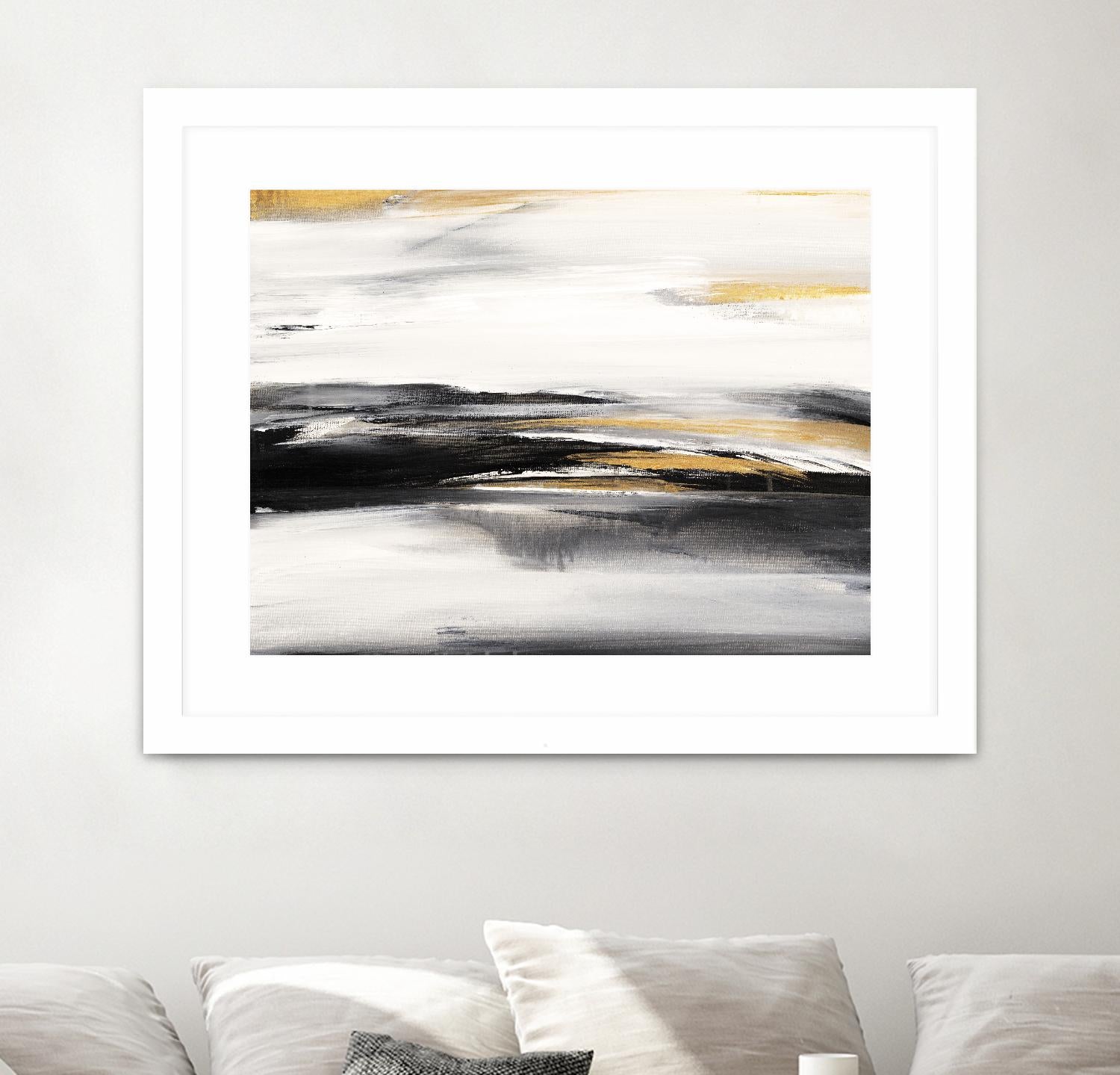 Gold Rush I by Valeria Mravyan on GIANT ART - black abstract