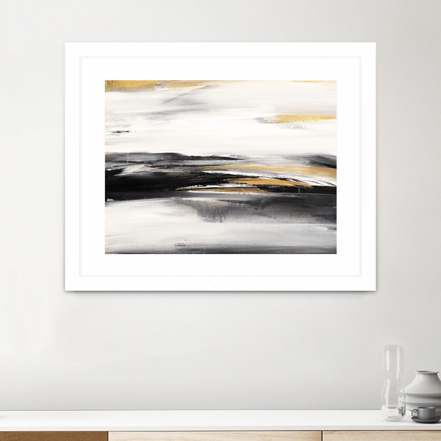 Gold Rush I by Valeria Mravyan on GIANT ART - black abstract