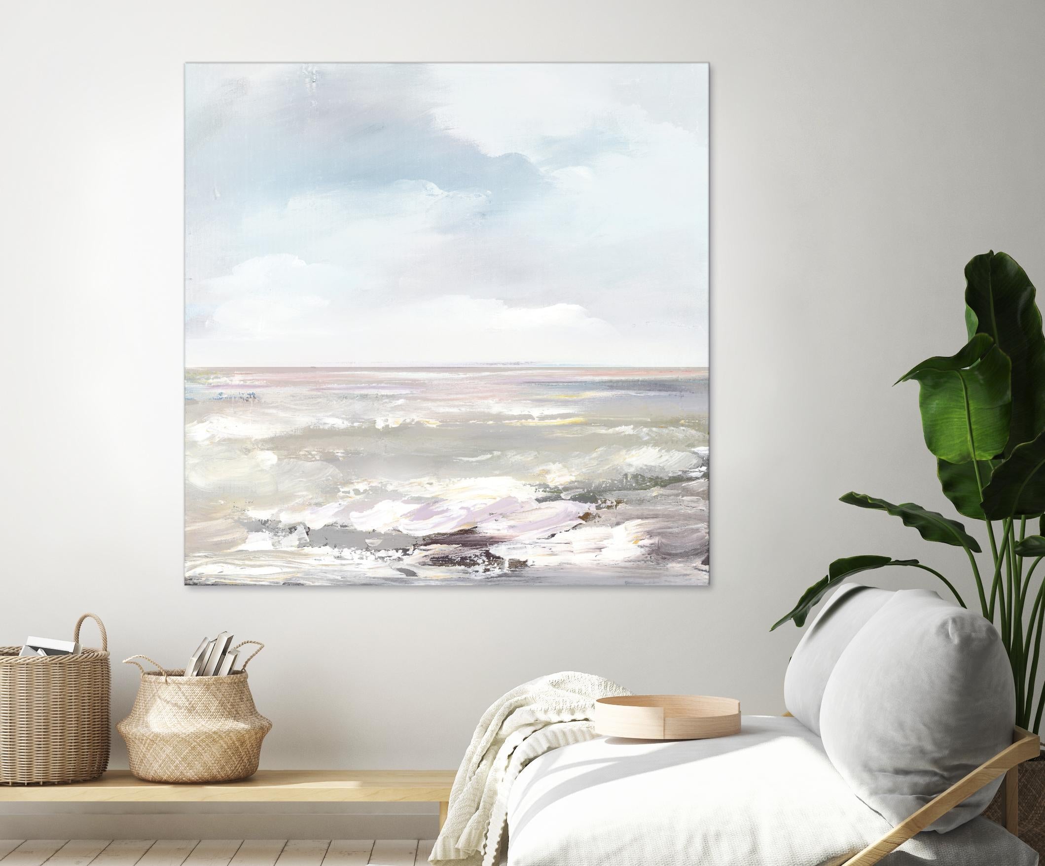 Beneath the Sky I by Valeria Mravyan on GIANT ART - pink abstract