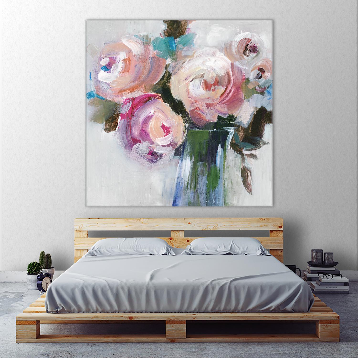 Bouquet II by Valeria Mravyan on GIANT ART - pink floral