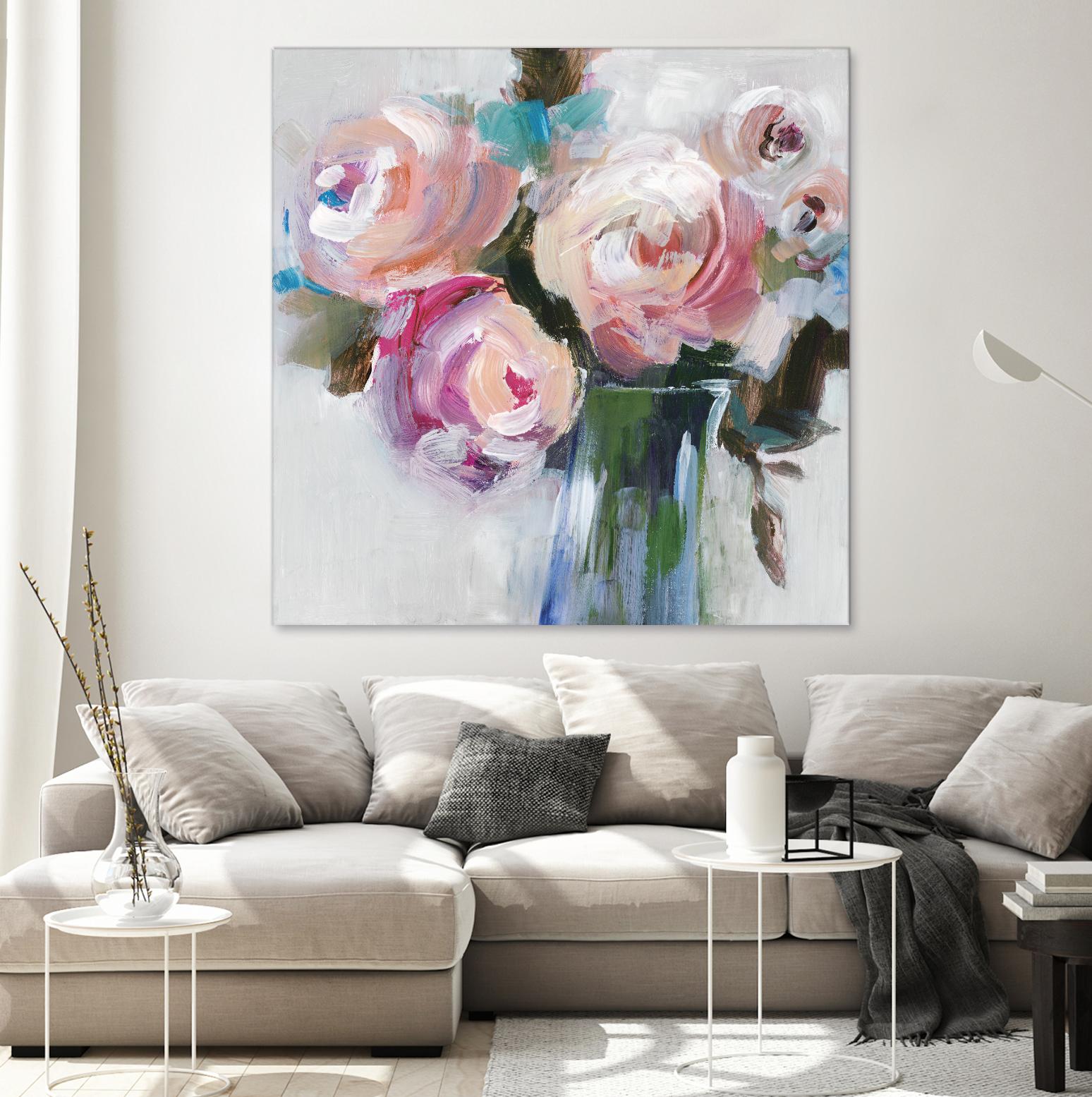 Bouquet II by Valeria Mravyan on GIANT ART - pink floral