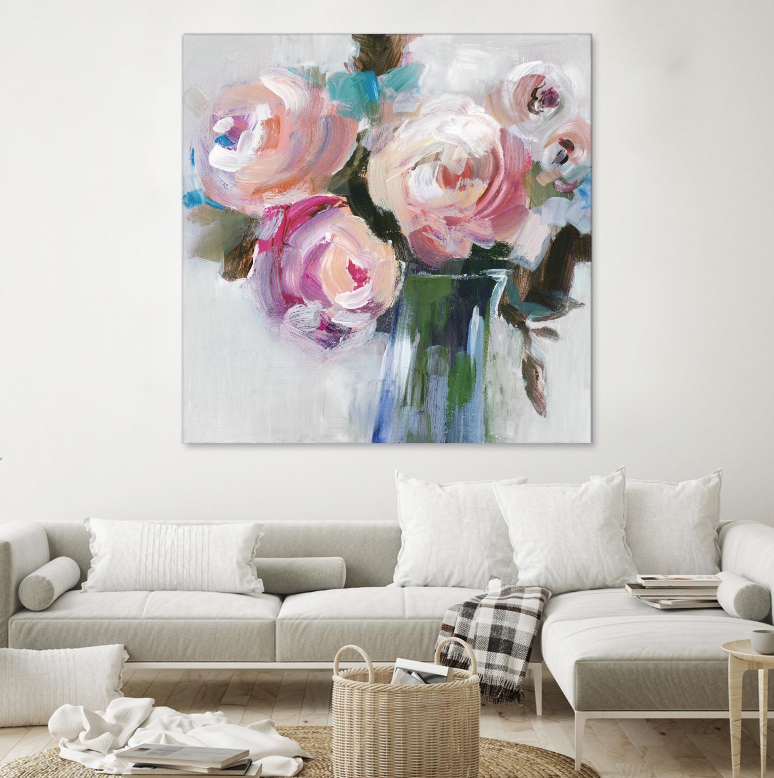 Bouquet II by Valeria Mravyan on GIANT ART - pink floral