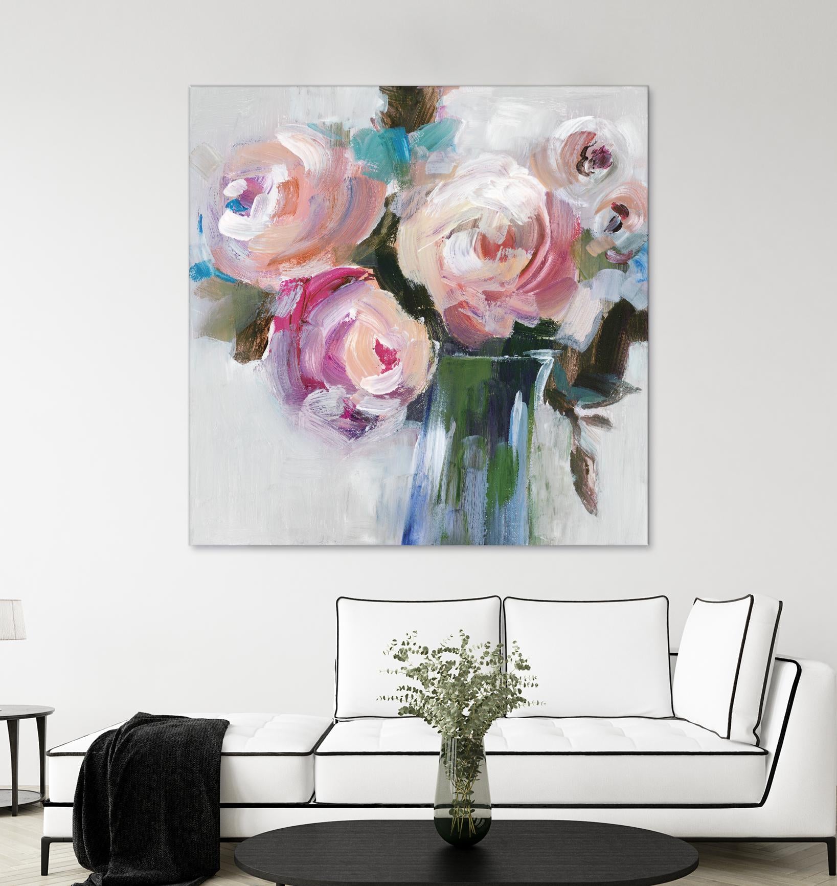 Bouquet II by Valeria Mravyan on GIANT ART - pink floral