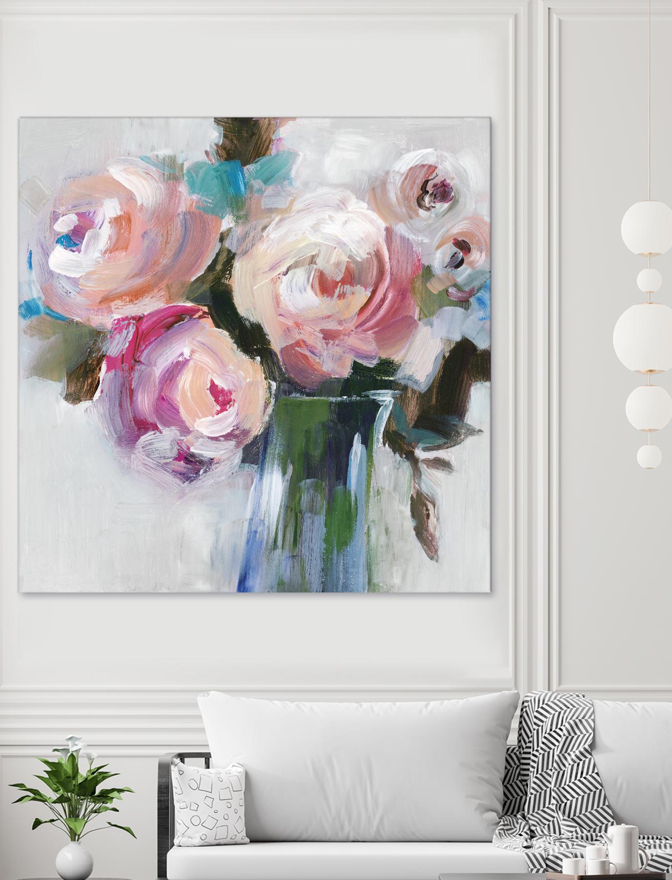 Bouquet II by Valeria Mravyan on GIANT ART - pink floral