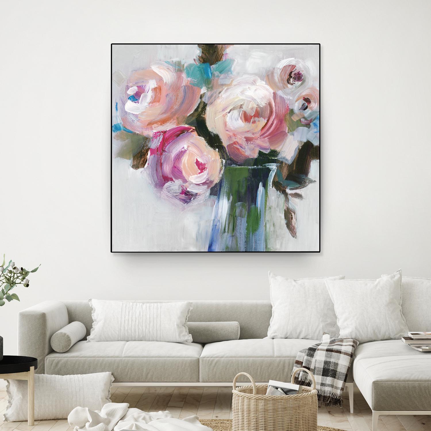 Bouquet II by Valeria Mravyan on GIANT ART - pink floral