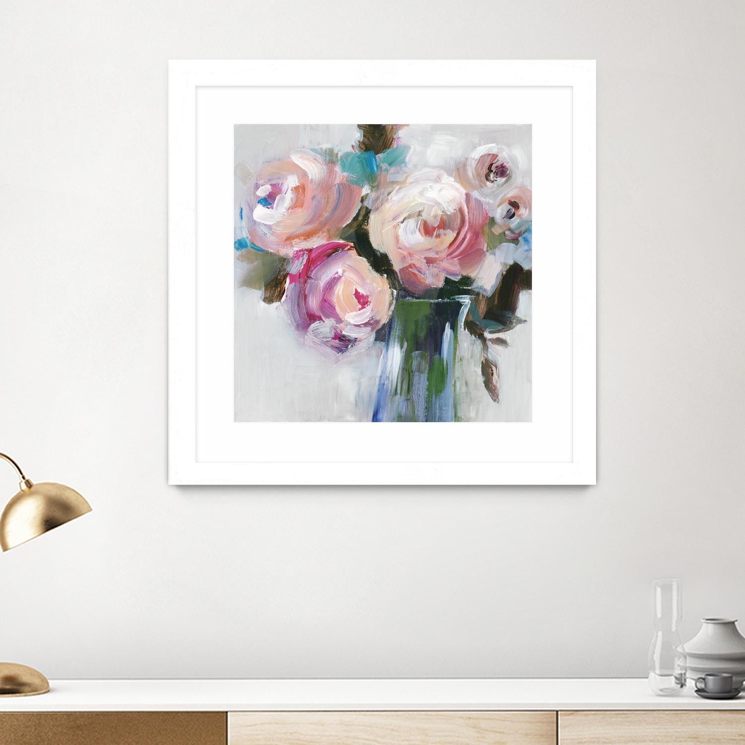 Bouquet II by Valeria Mravyan on GIANT ART - pink floral