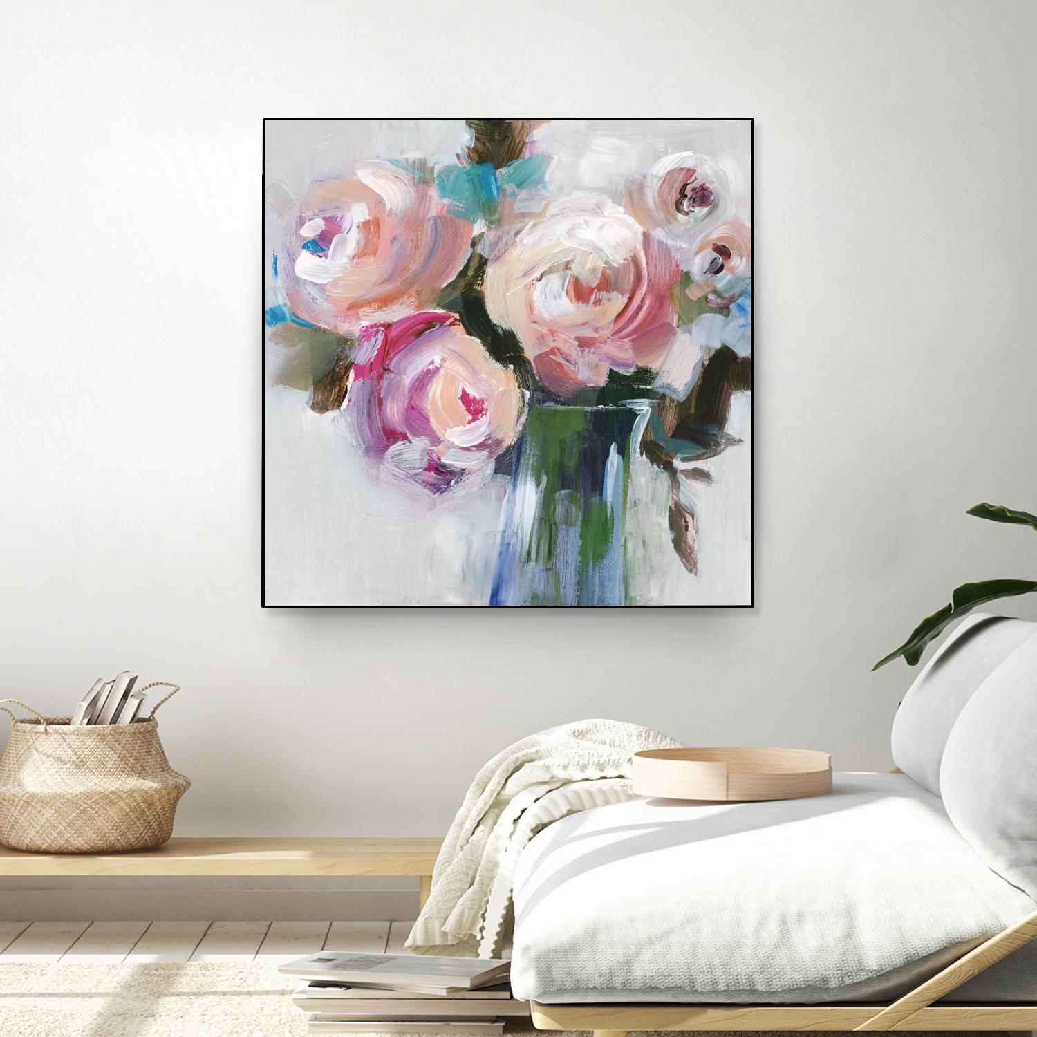 Bouquet II by Valeria Mravyan on GIANT ART - pink floral
