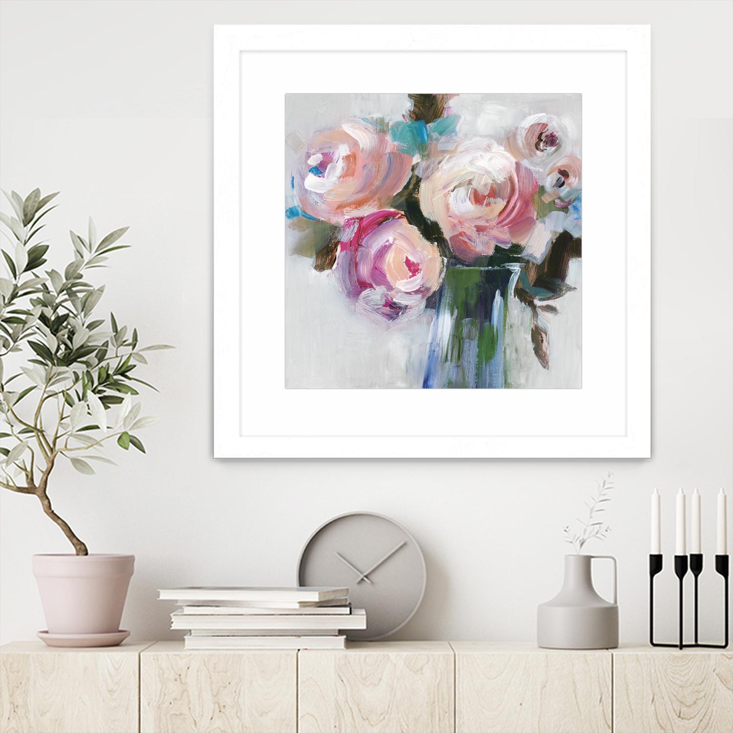 Bouquet II by Valeria Mravyan on GIANT ART - pink floral
