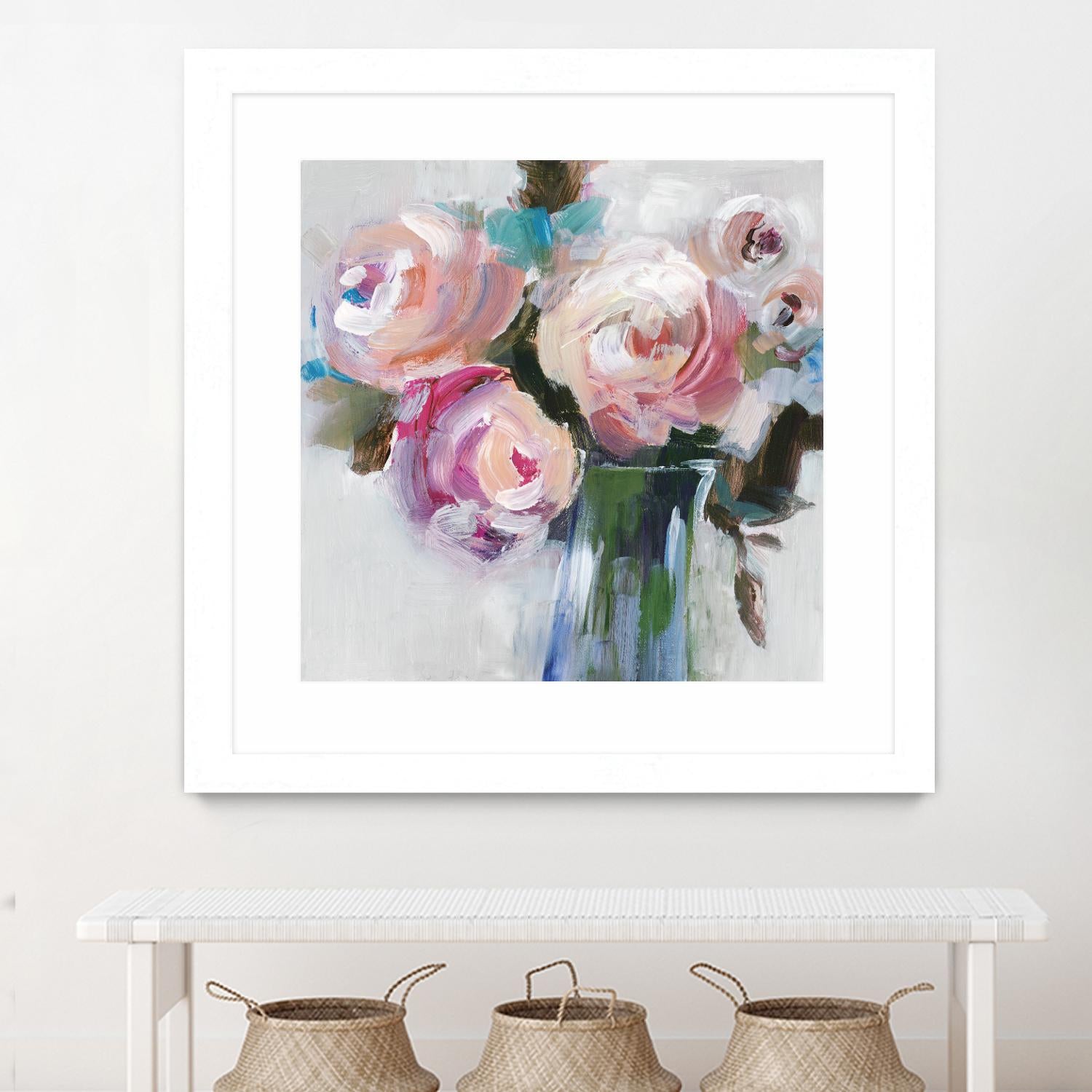 Bouquet II by Valeria Mravyan on GIANT ART - pink floral