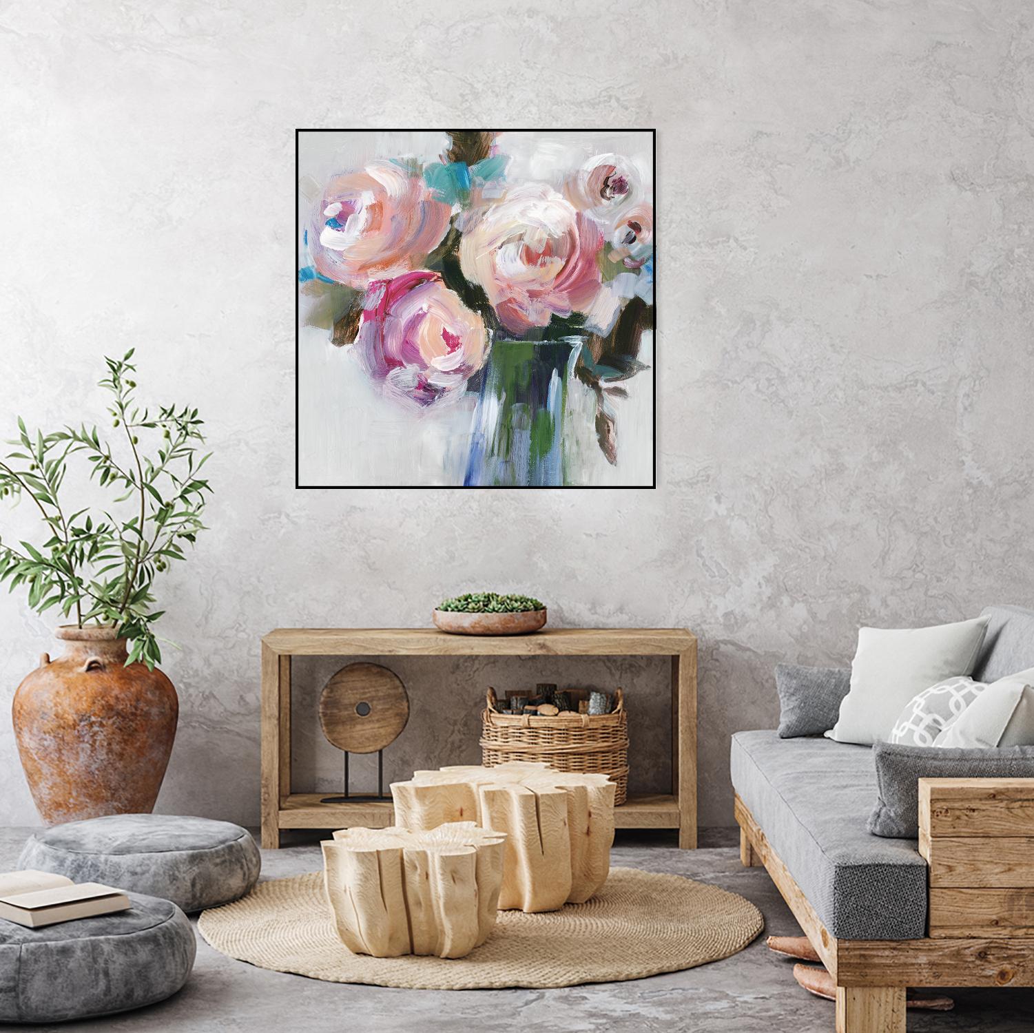 Bouquet II by Valeria Mravyan on GIANT ART - pink floral
