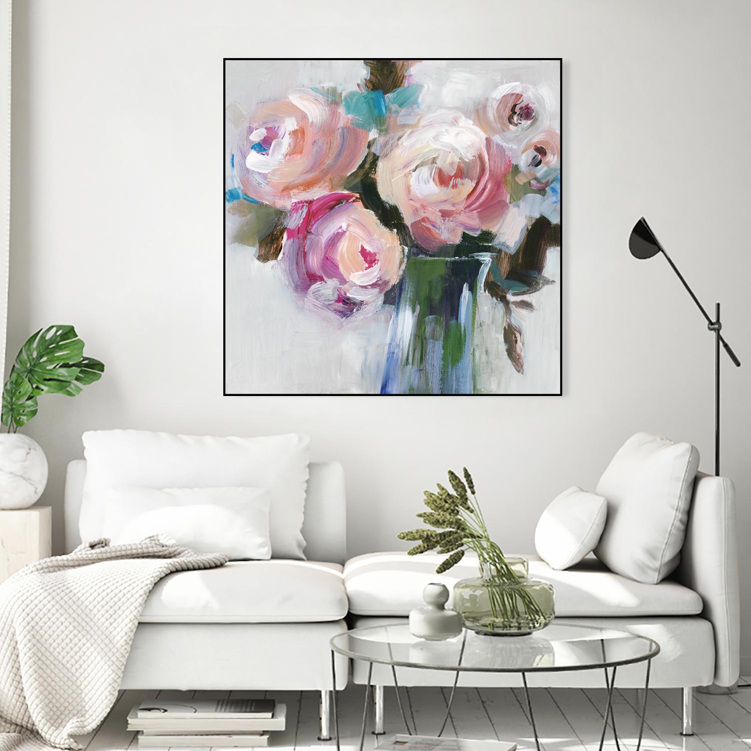 Bouquet II by Valeria Mravyan on GIANT ART - pink floral