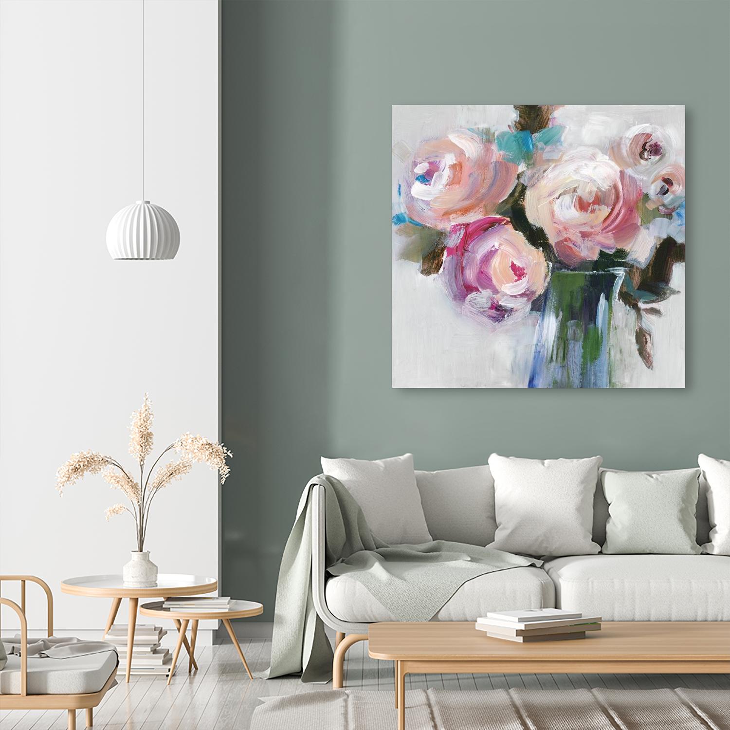 Bouquet II by Valeria Mravyan on GIANT ART - pink floral