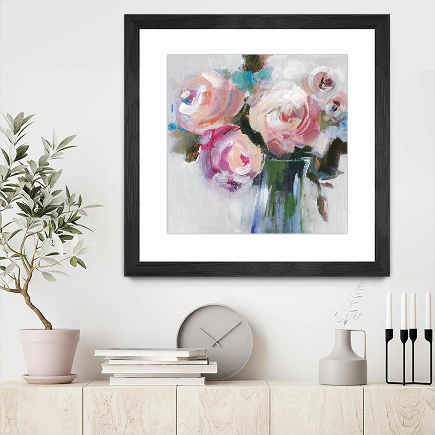 Bouquet II by Valeria Mravyan on GIANT ART - pink floral