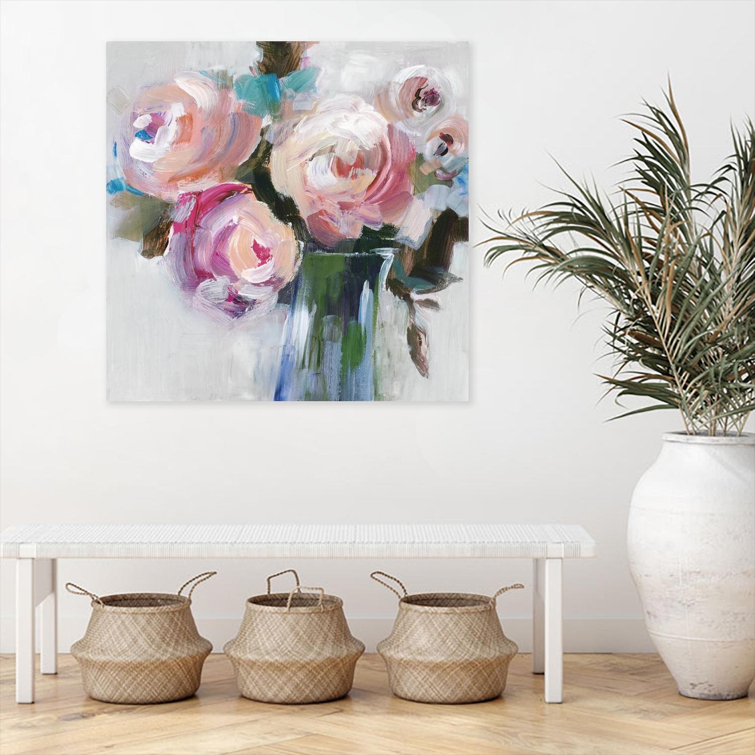 Bouquet II by Valeria Mravyan on GIANT ART - pink floral