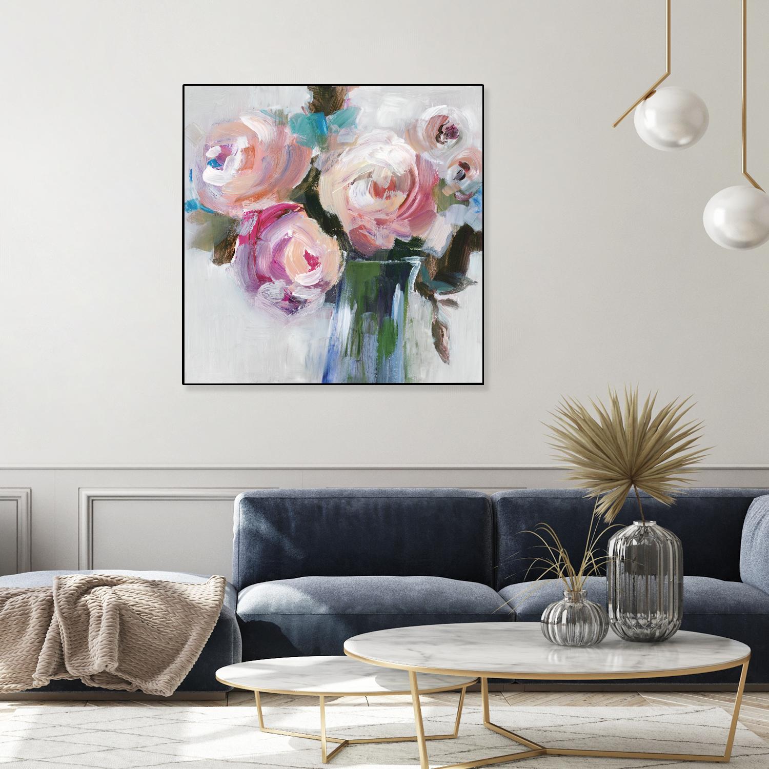 Bouquet II by Valeria Mravyan on GIANT ART - pink floral