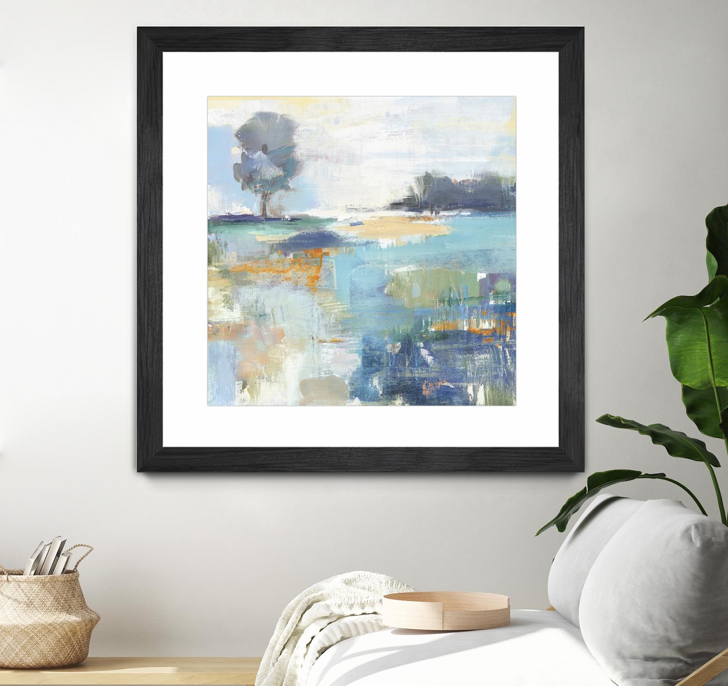 Rocky Fields by Valeria Mravyan on GIANT ART - blue abstract