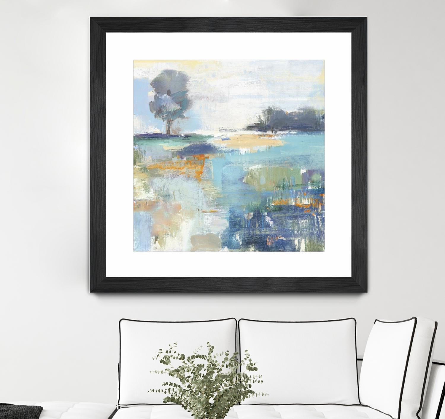 Rocky Fields by Valeria Mravyan on GIANT ART - blue abstract