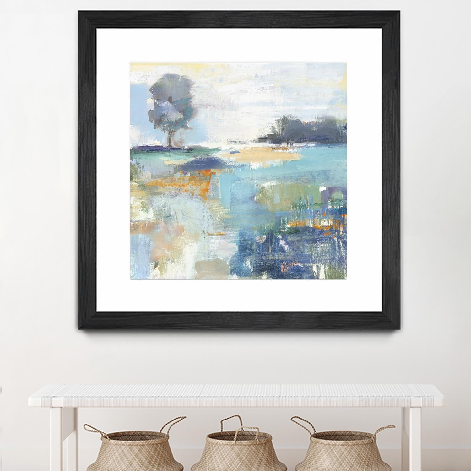 Rocky Fields by Valeria Mravyan on GIANT ART - blue abstract