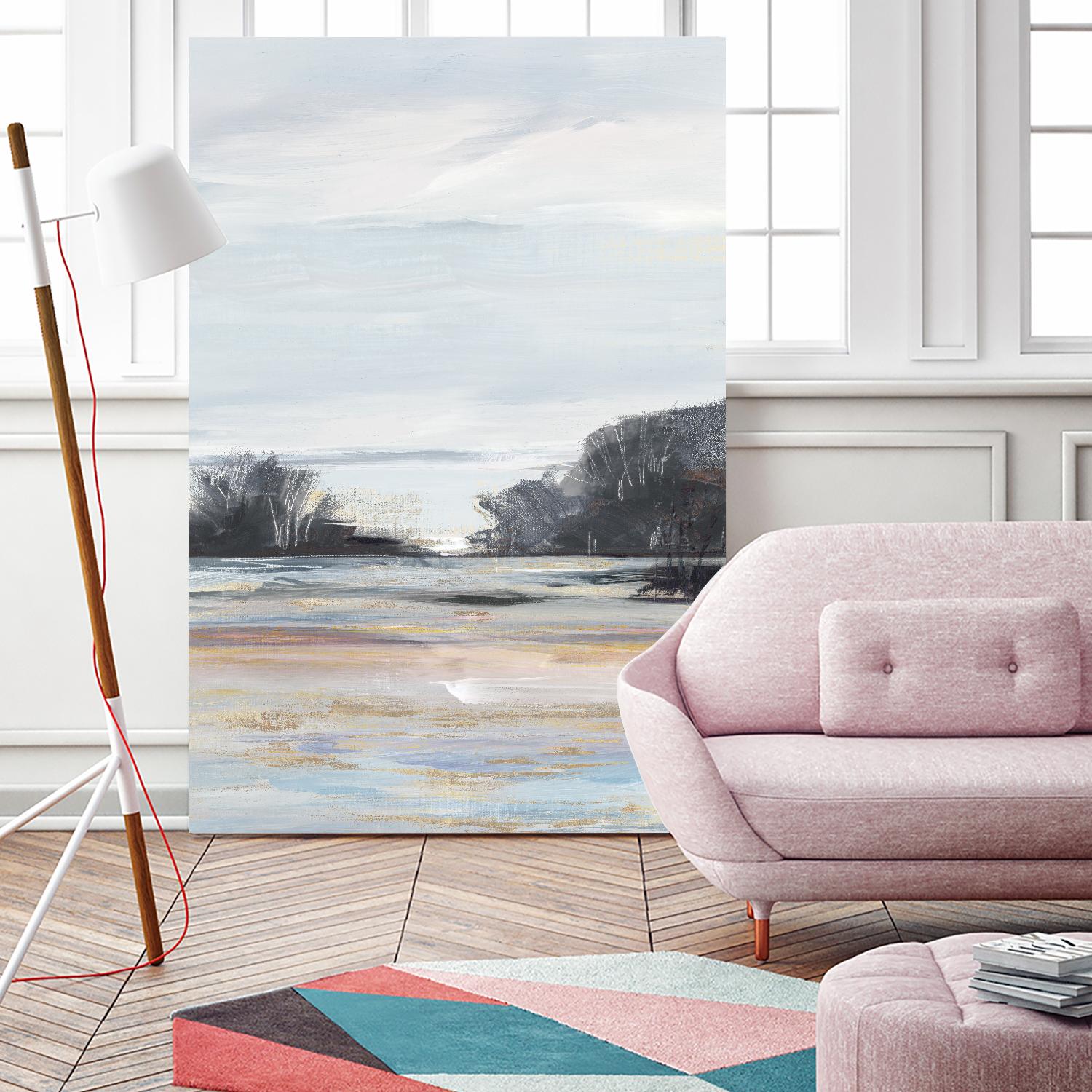 Organic Field I by Valeria Mravyan on GIANT ART - black landscape