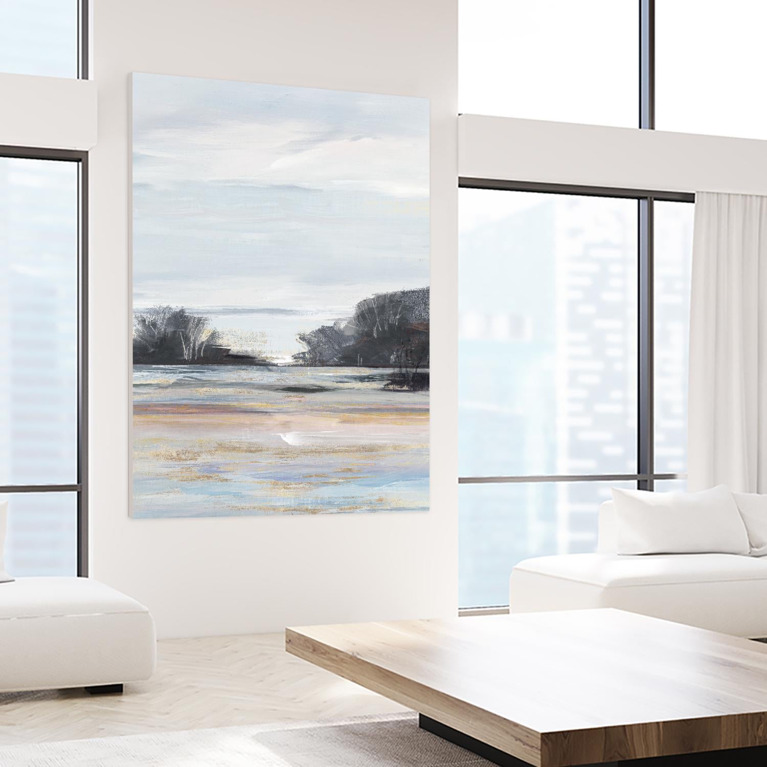 Organic Field I by Valeria Mravyan on GIANT ART - black landscape