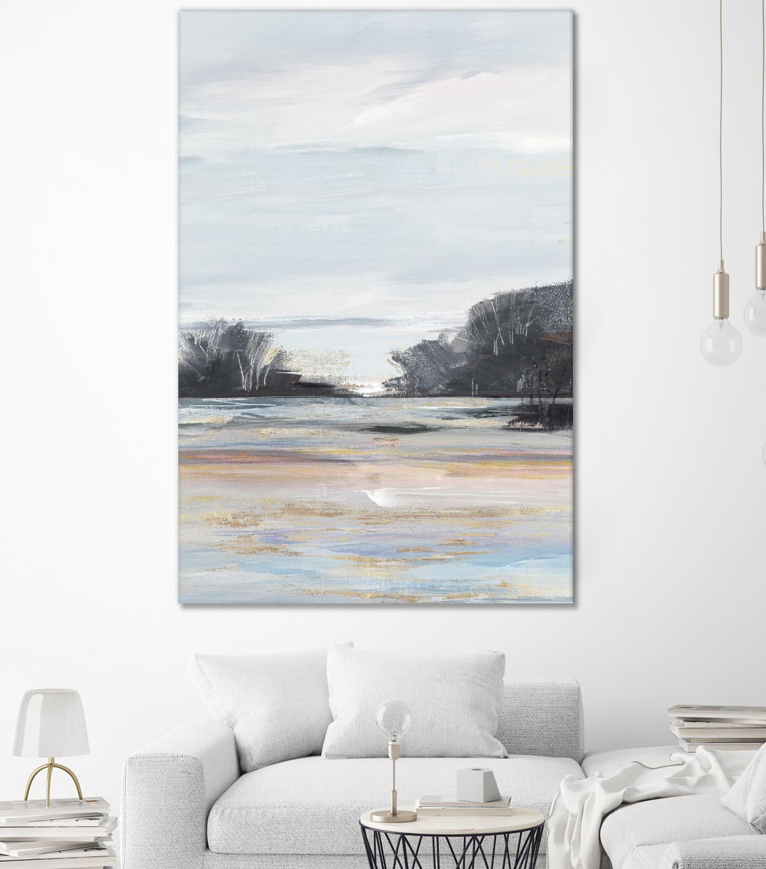 Organic Field I by Valeria Mravyan on GIANT ART - black landscape