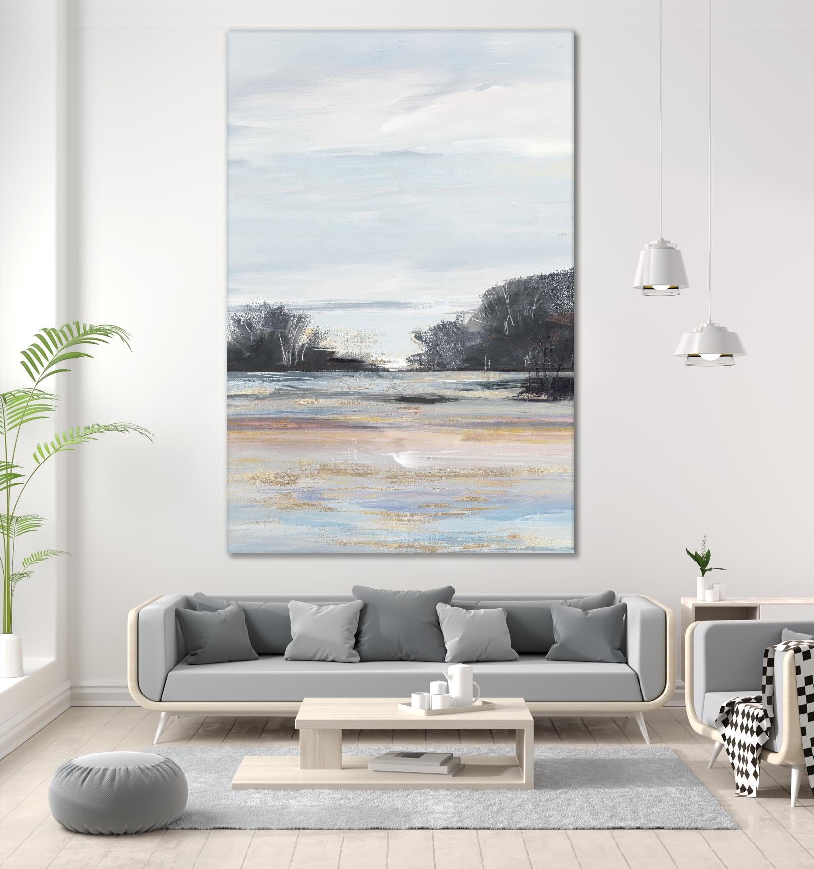 Organic Field I by Valeria Mravyan on GIANT ART - black landscape