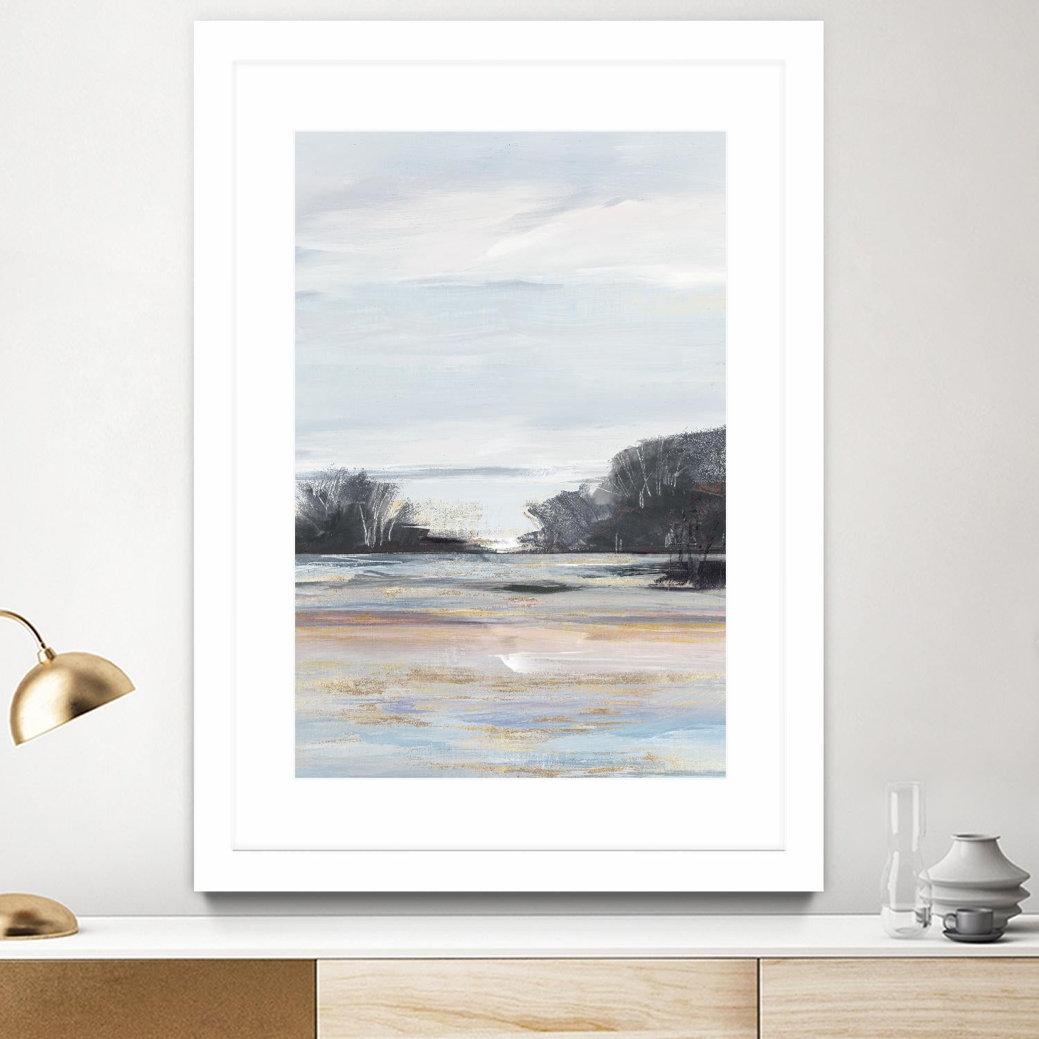 Organic Field I by Valeria Mravyan on GIANT ART - black landscape